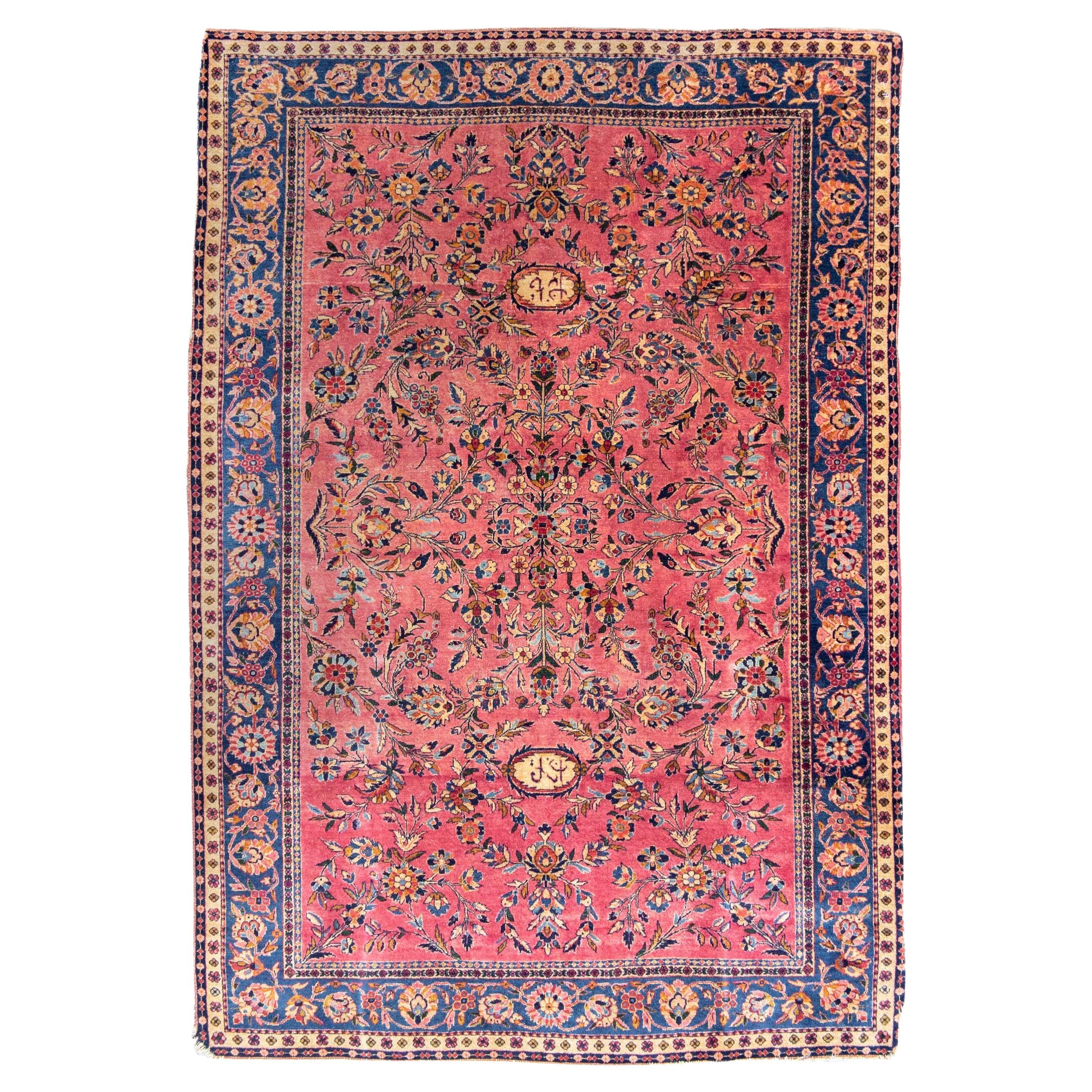 Ancien tapis persan Gazan Sarouk, c. 1900