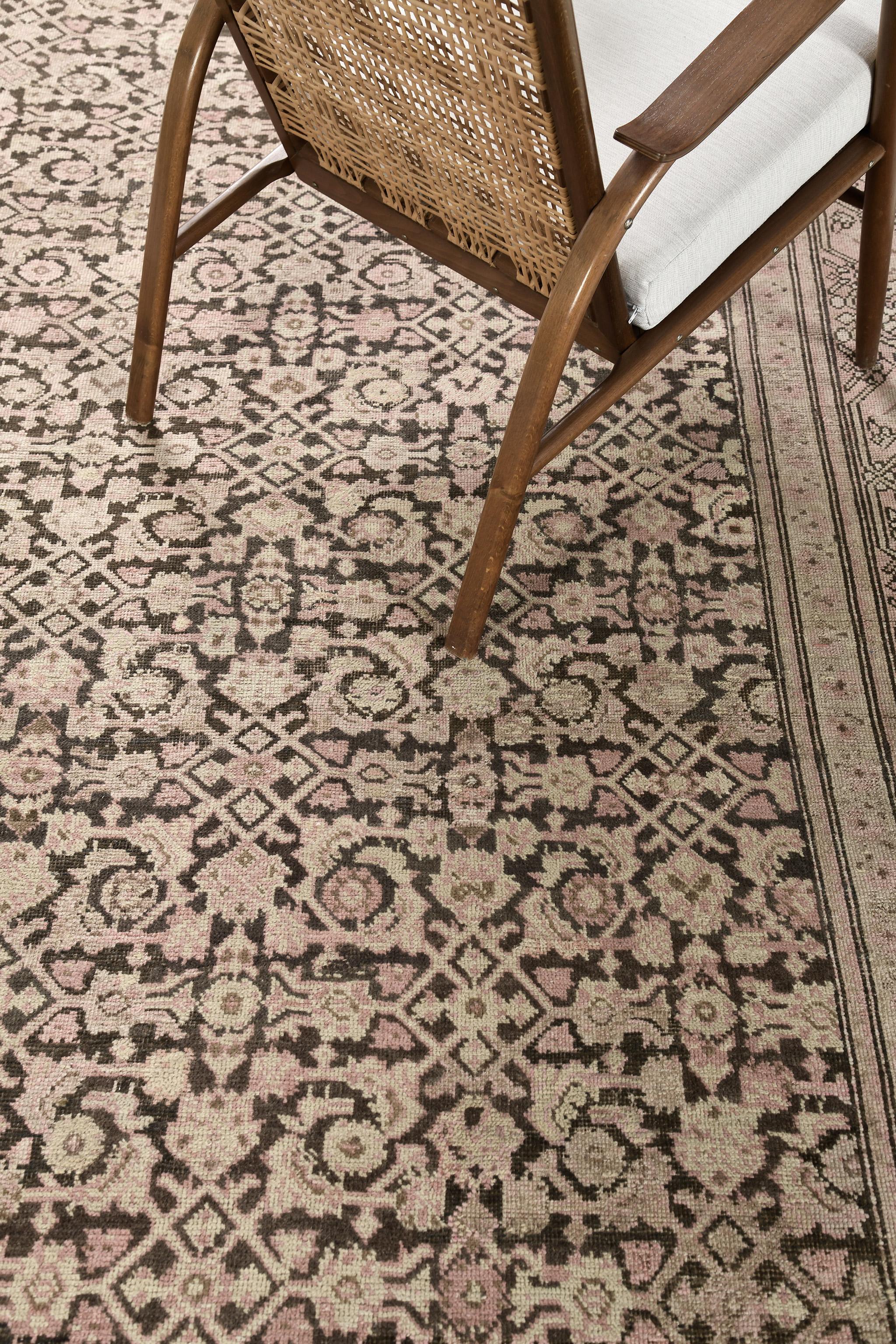 Wool Antique Persian Gharabagh Rug For Sale