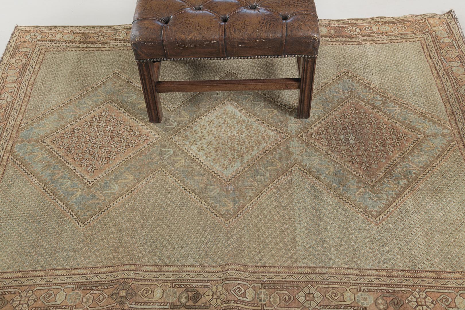 Antique Persian Ghasghaei by Mehraban Rugs For Sale 3