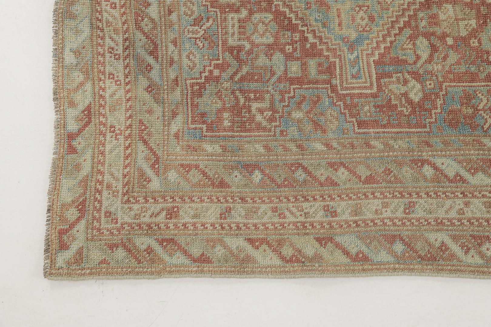 Wool Antique Persian Ghashgaie For Sale