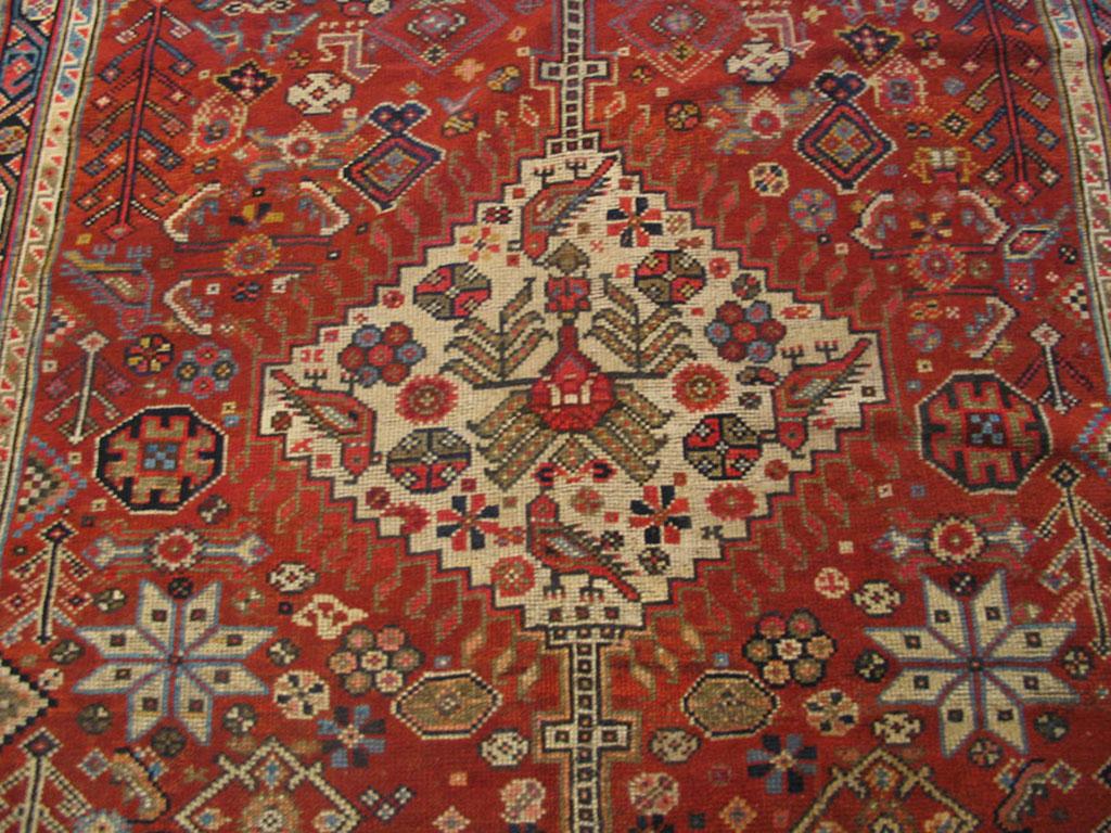 19th Century S. Persian Ghashghaie Carpet (5'6
