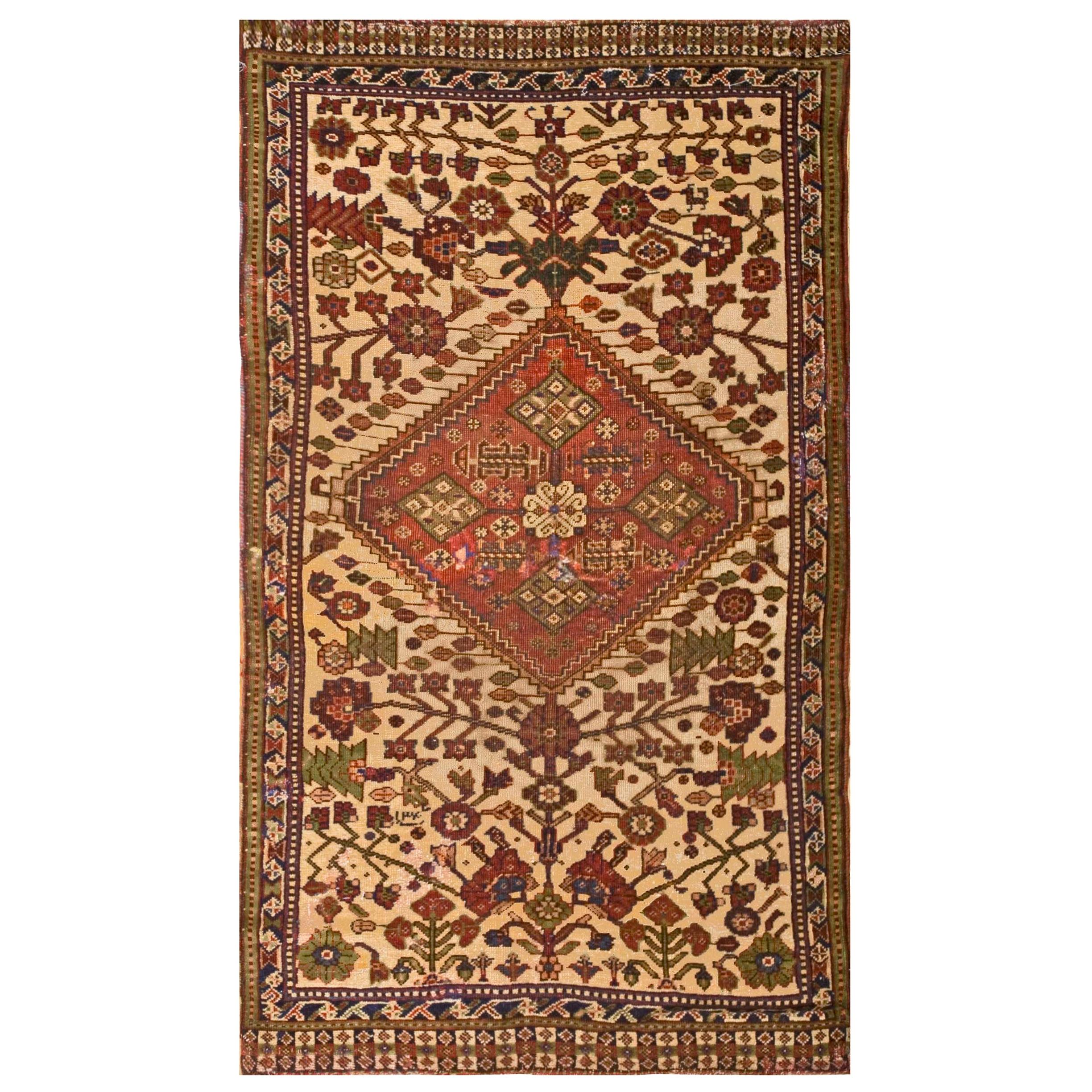Antique Persian Ghashgaie Rug For Sale