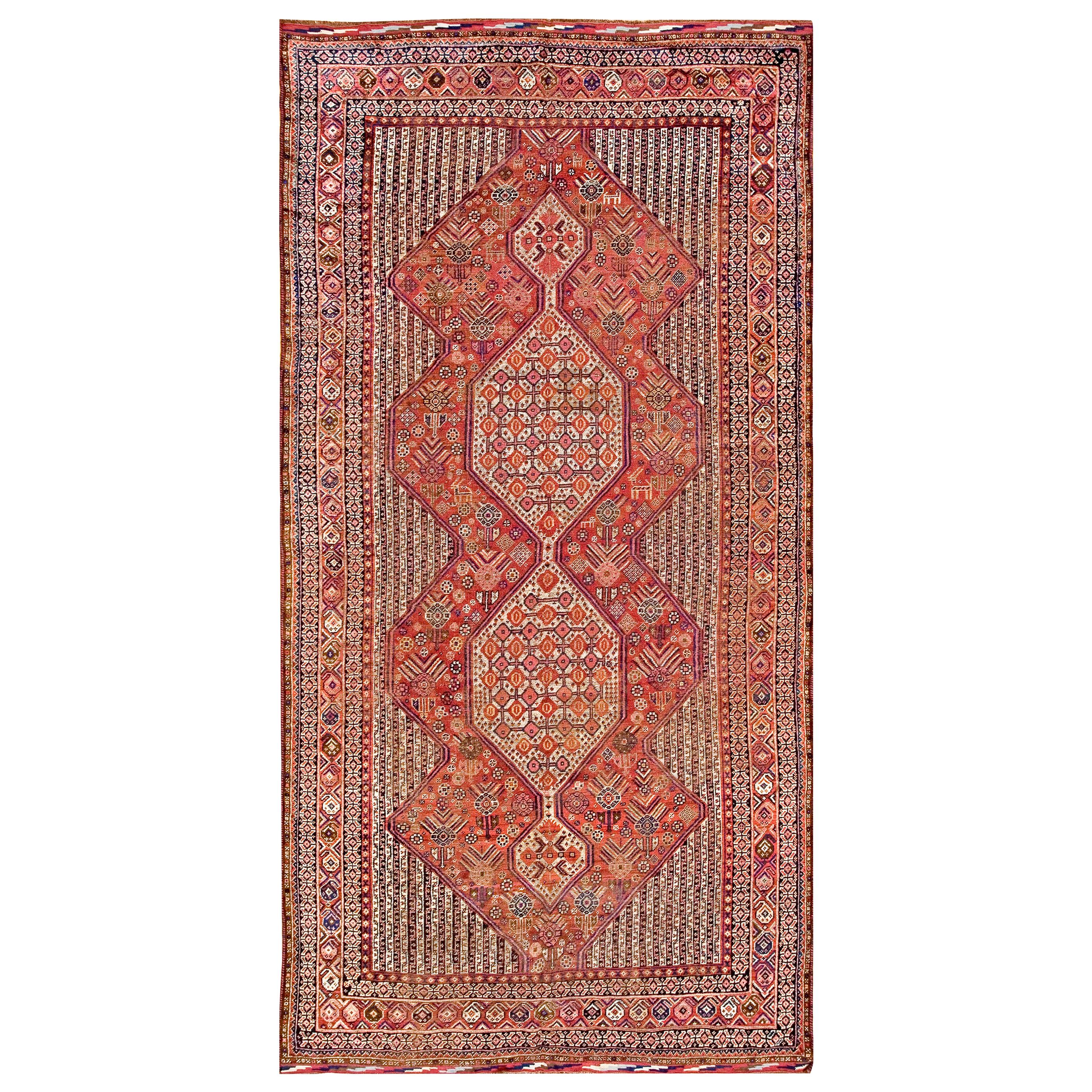 Antique Persian Ghashgaie Rug For Sale