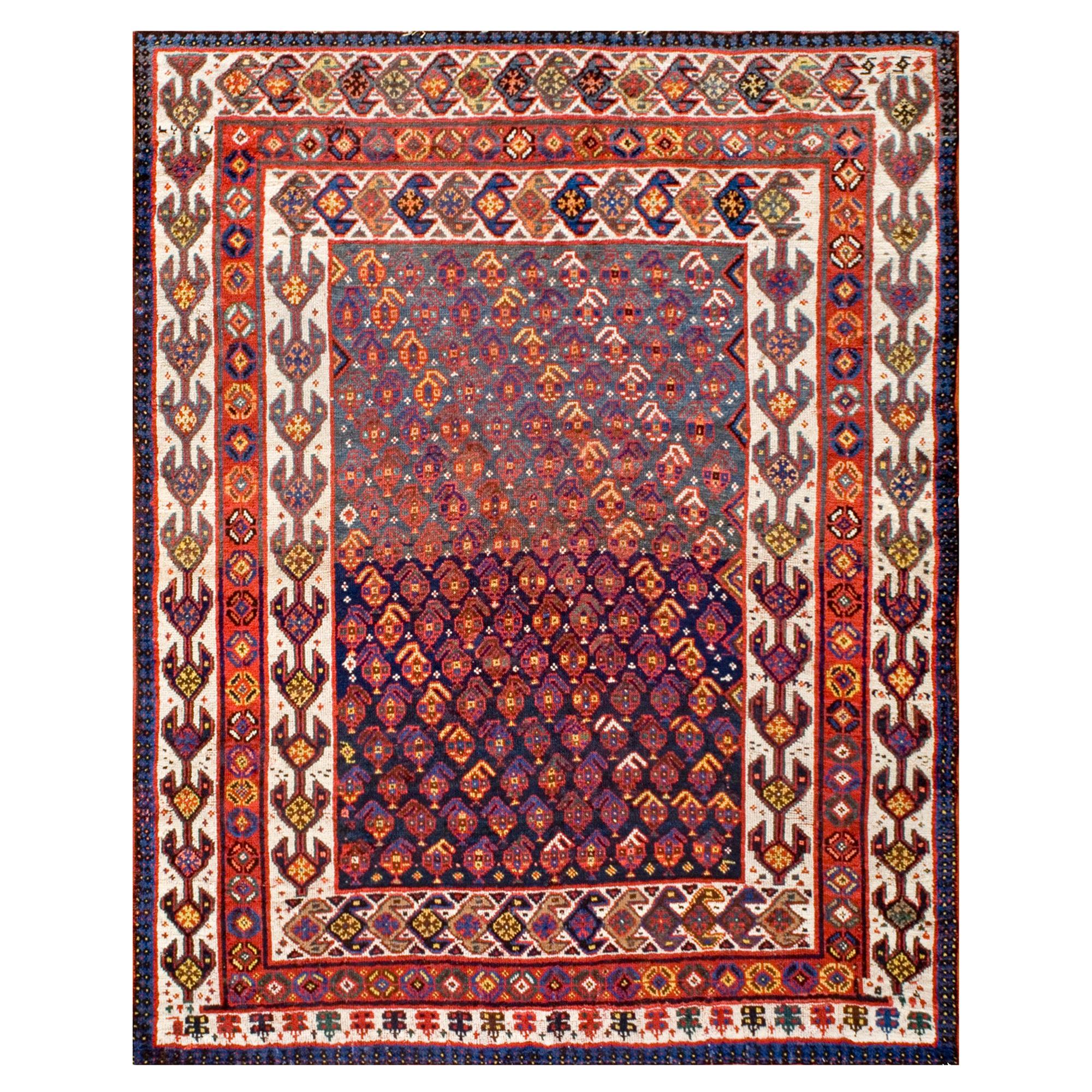 Late 19th Century S. Persian Ghashgaie Carpet ( 5'8" x 6'6" - 168 x 198 ) For Sale