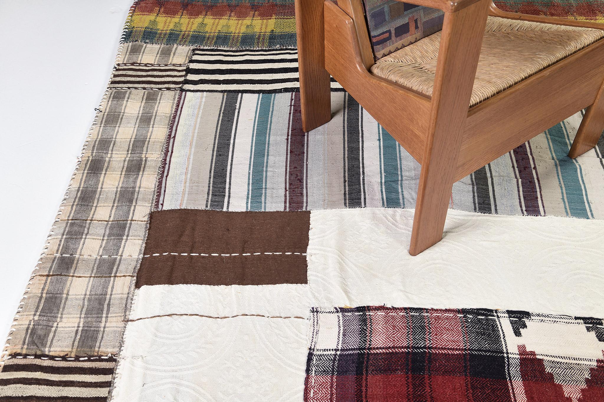 Antique Persian Ghashghaei Kilim For Sale 5