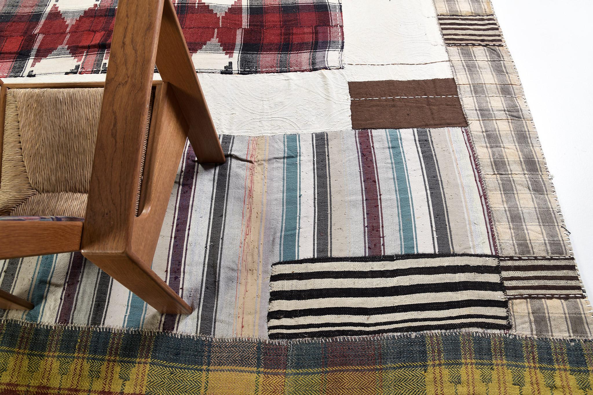 Antique Persian Ghashghaei Kilim For Sale 1