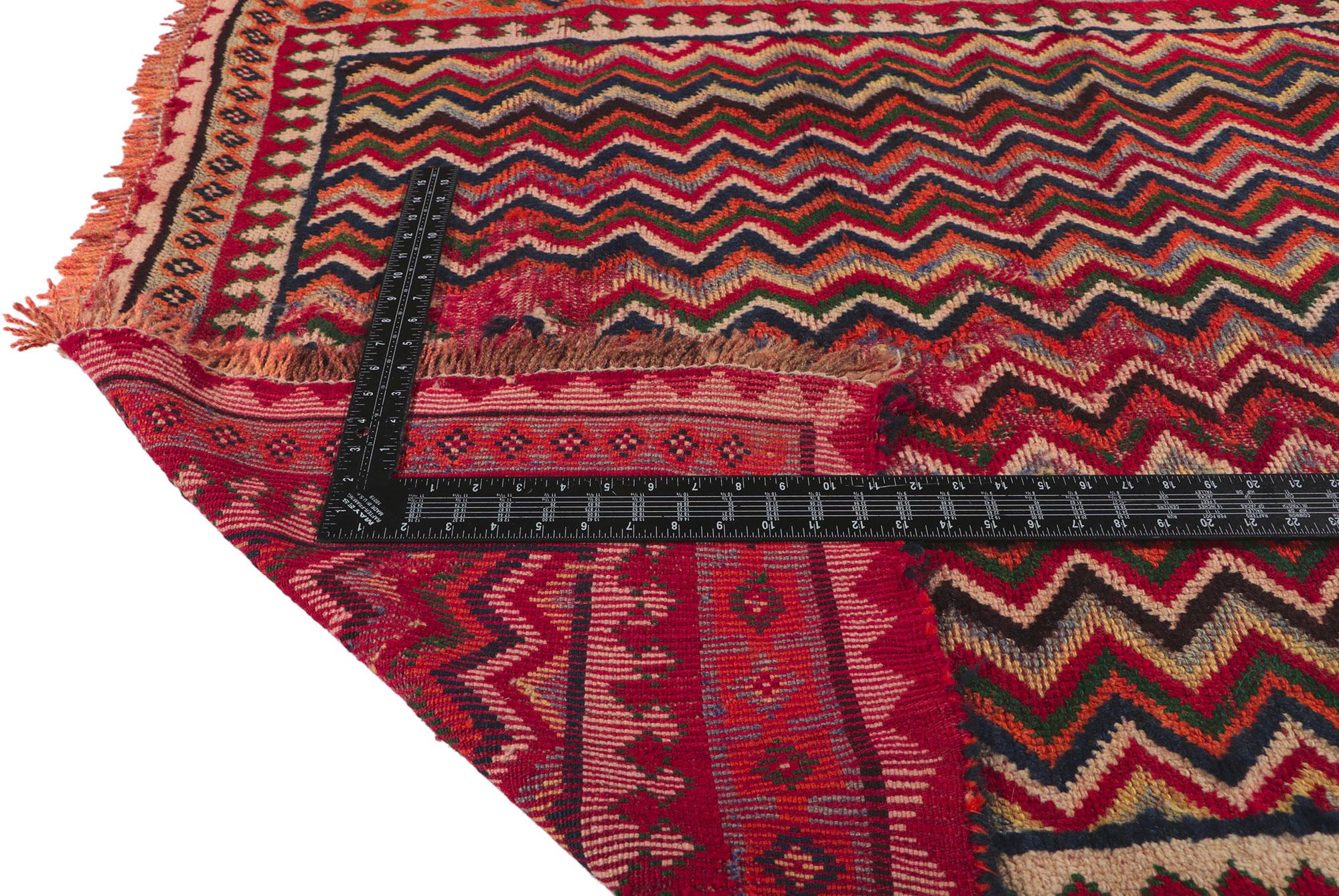 20th Century Antique Persian Ghashghaei Runner with Tribal Style For Sale