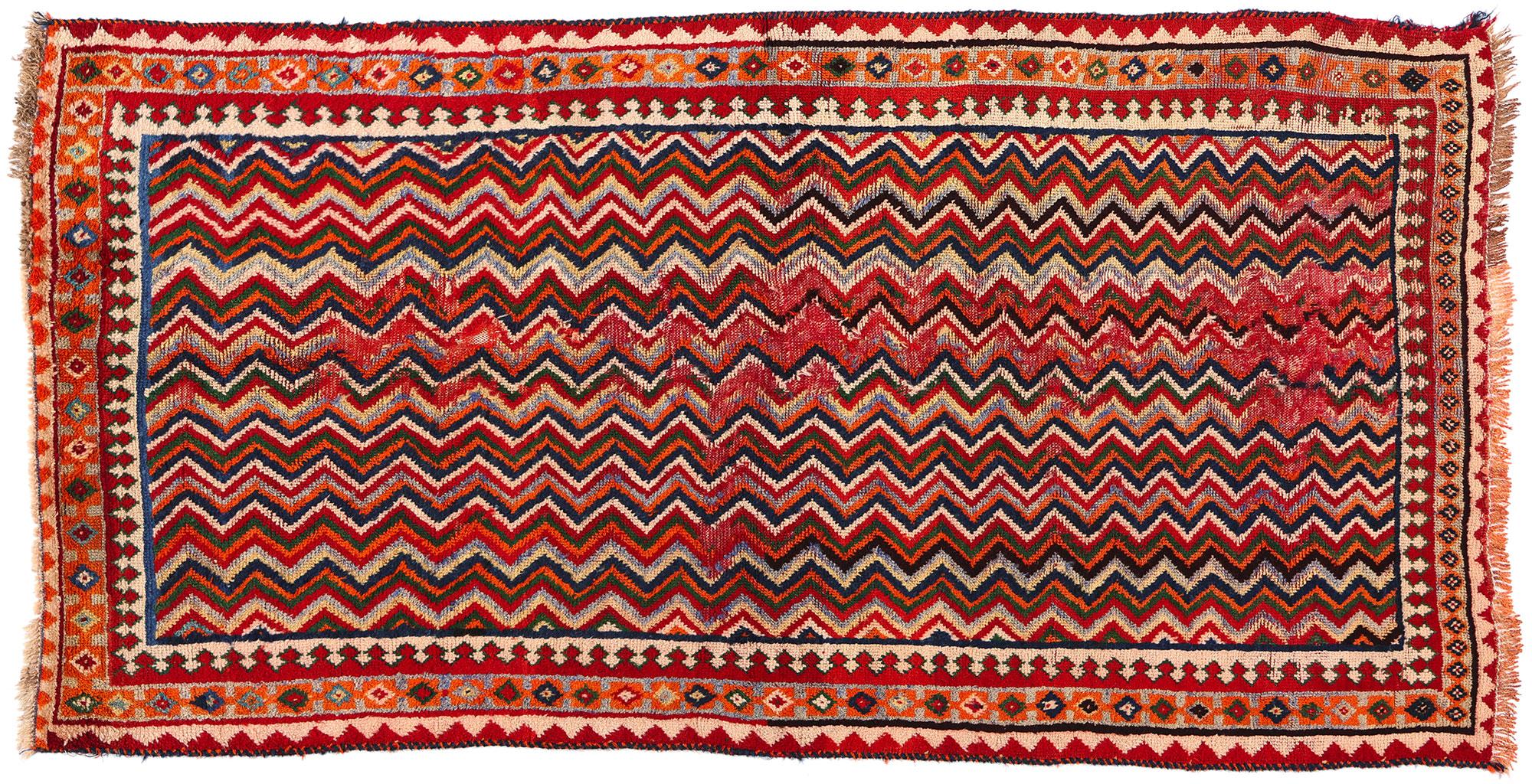 Ancien tapis persan Qashqai en vente 2