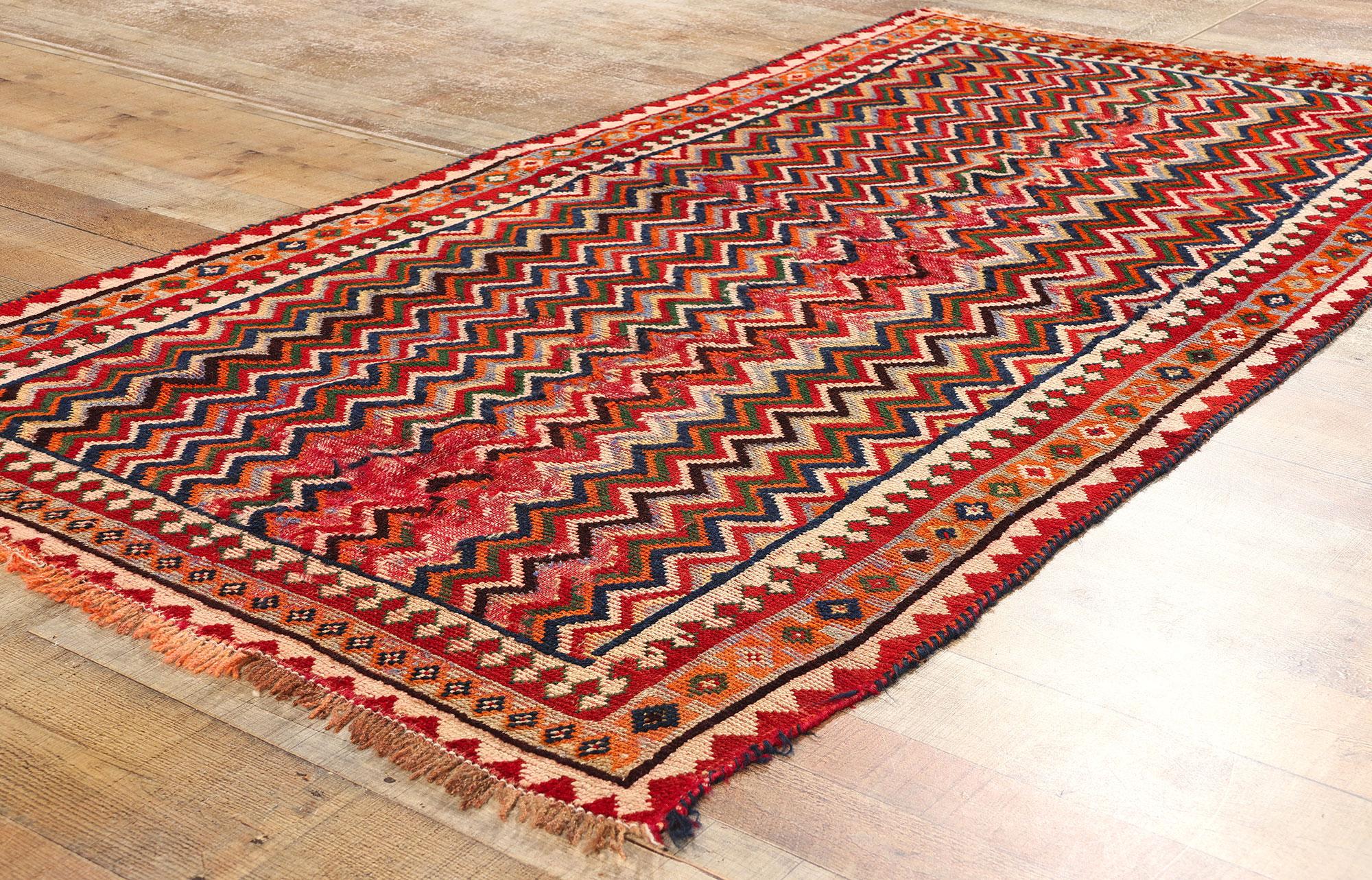 20ième siècle Ancien tapis persan Qashqai en vente