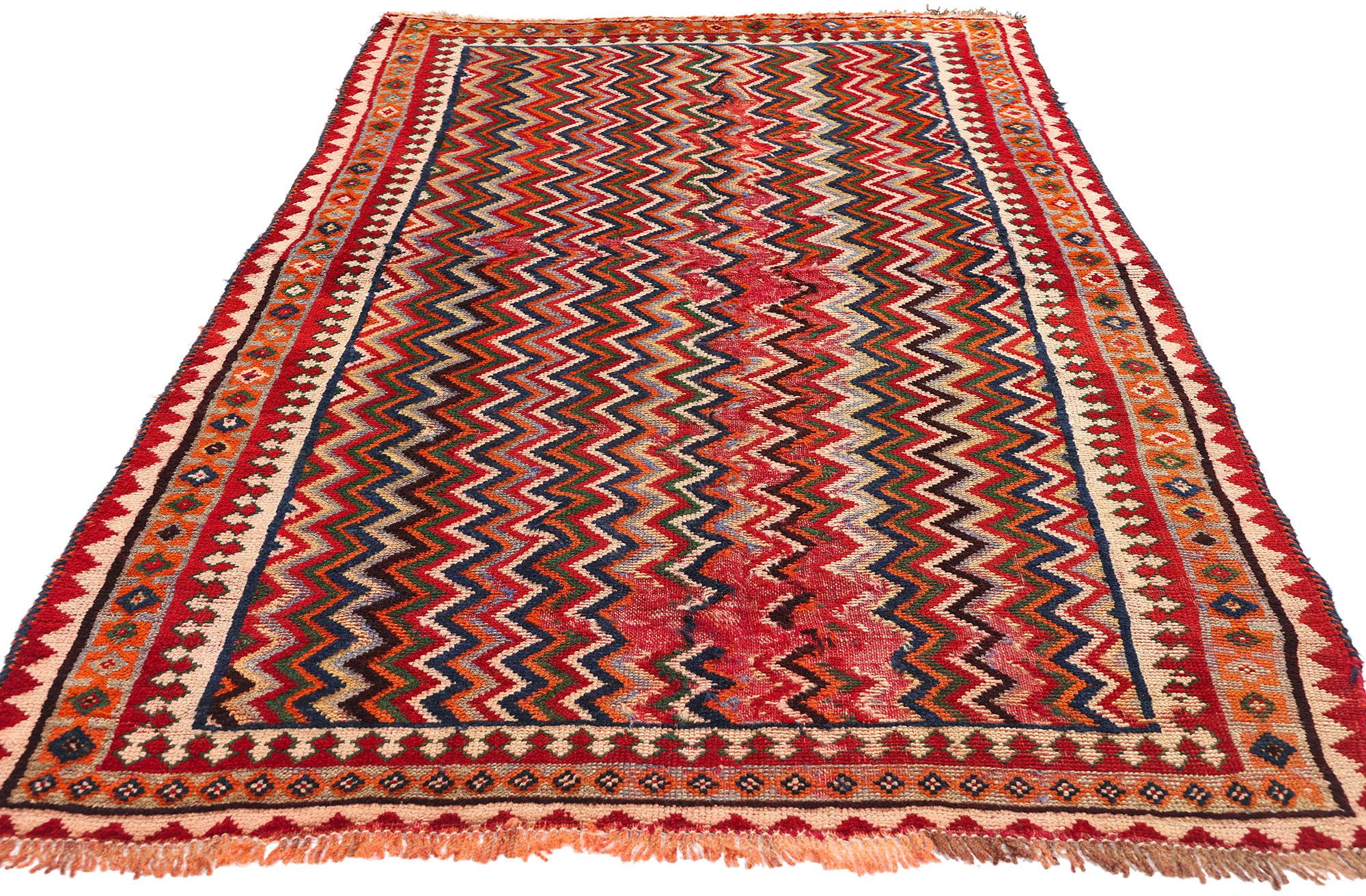 Tribal Ancien tapis persan Qashqai en vente
