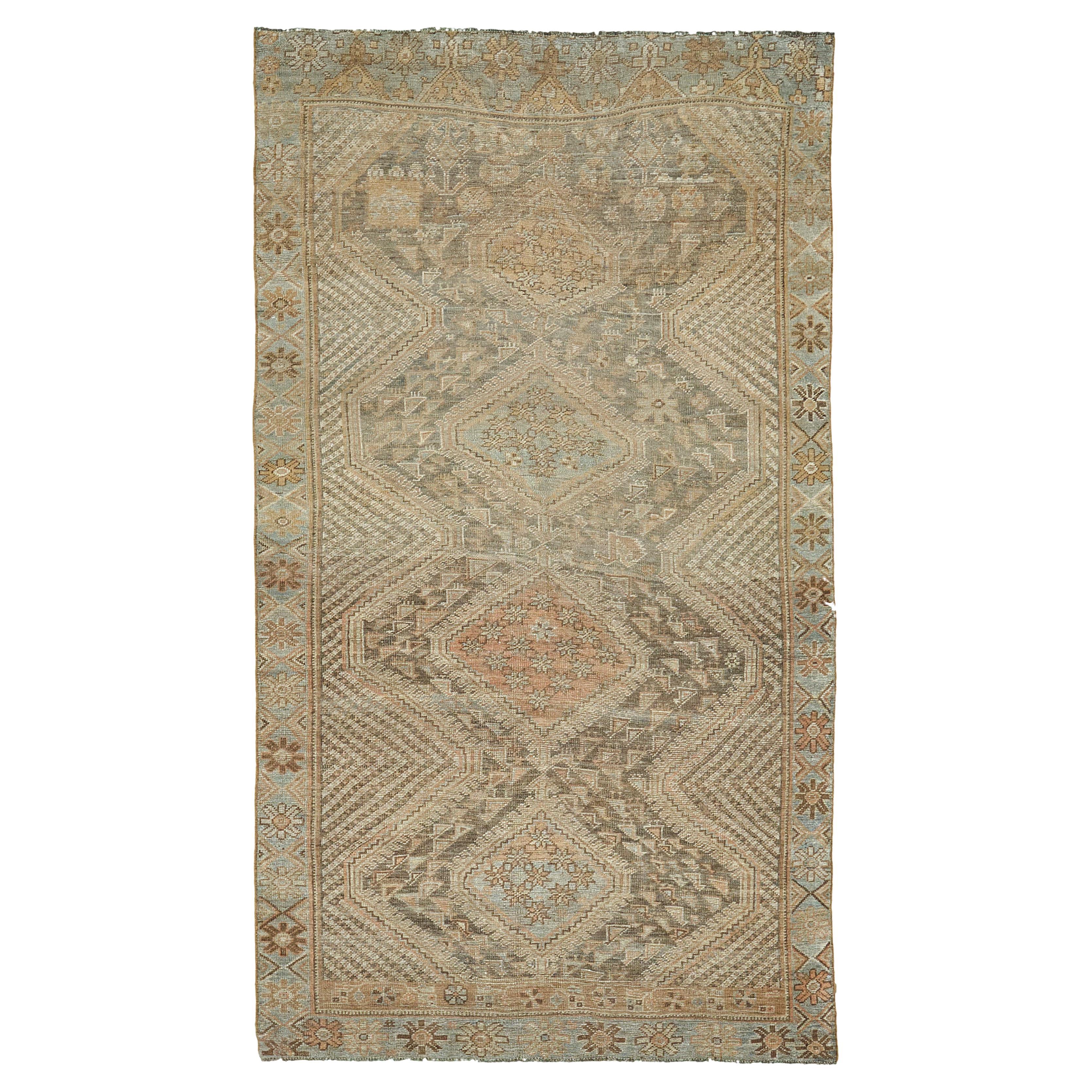 Antique Persian Ghashghaie by Mehraban Rugs For Sale