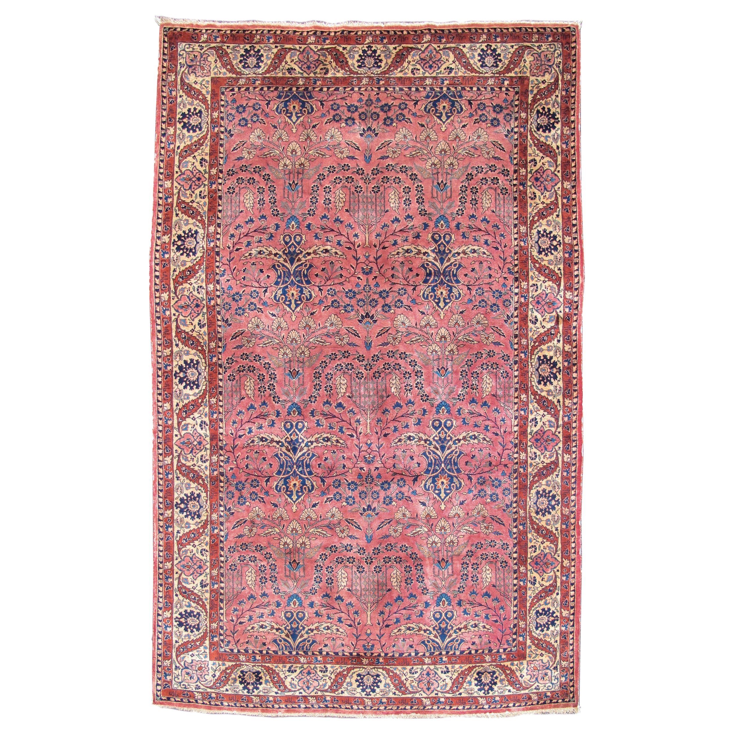 Antigua alfombra persa Ghazan Sarouk, c. 1900