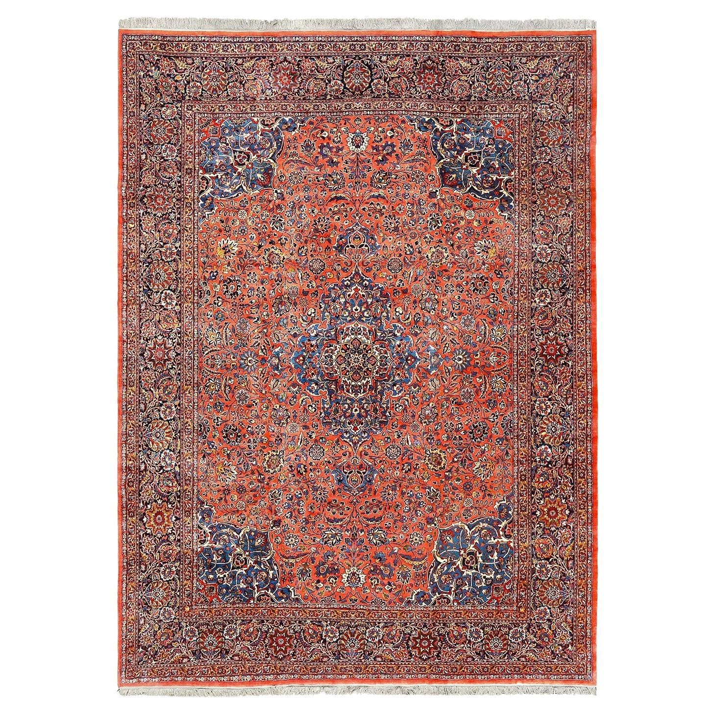 Antique Persian Ghazvin Rug - Size: 13'7 X 9'10