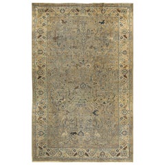 Antique Persian Grey Oversize Animal Pictorial Tabriz Rug 13'3 x 20'5