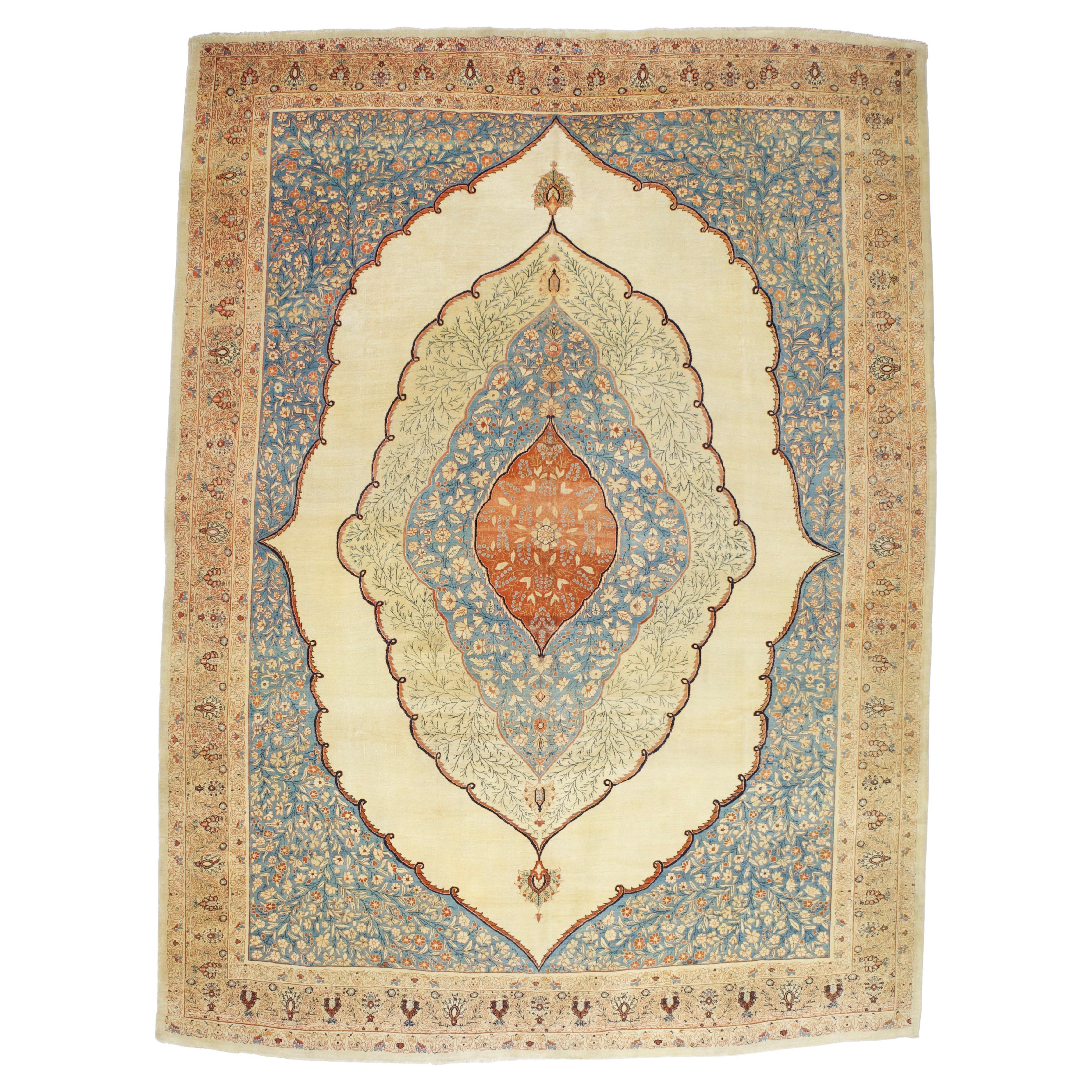 Tappeto antico persiano Haji Jailli Tabriz 8'7" x 11'8"