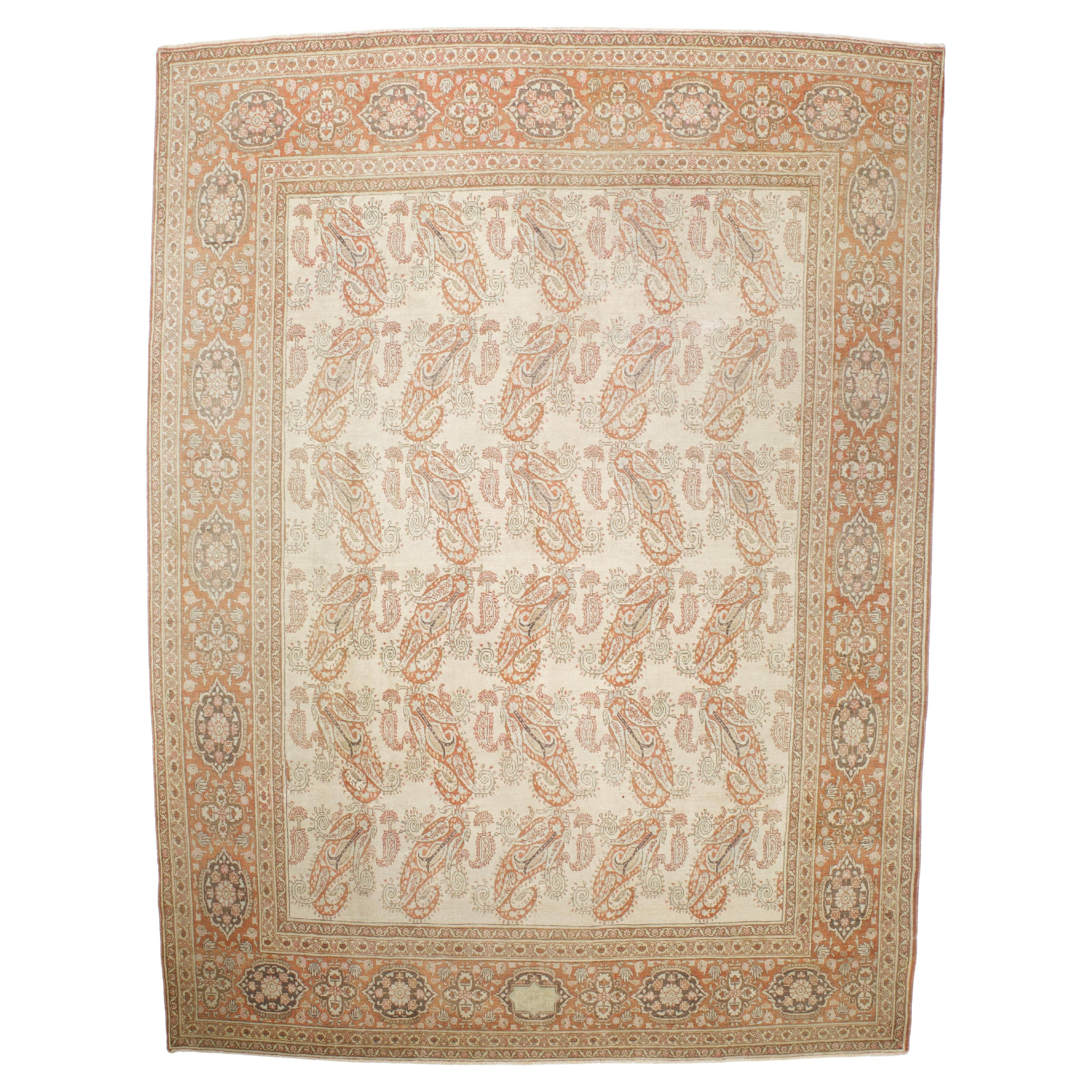 Tapis persan antique Haji Jailli Tabriz 9'5" x 12'5