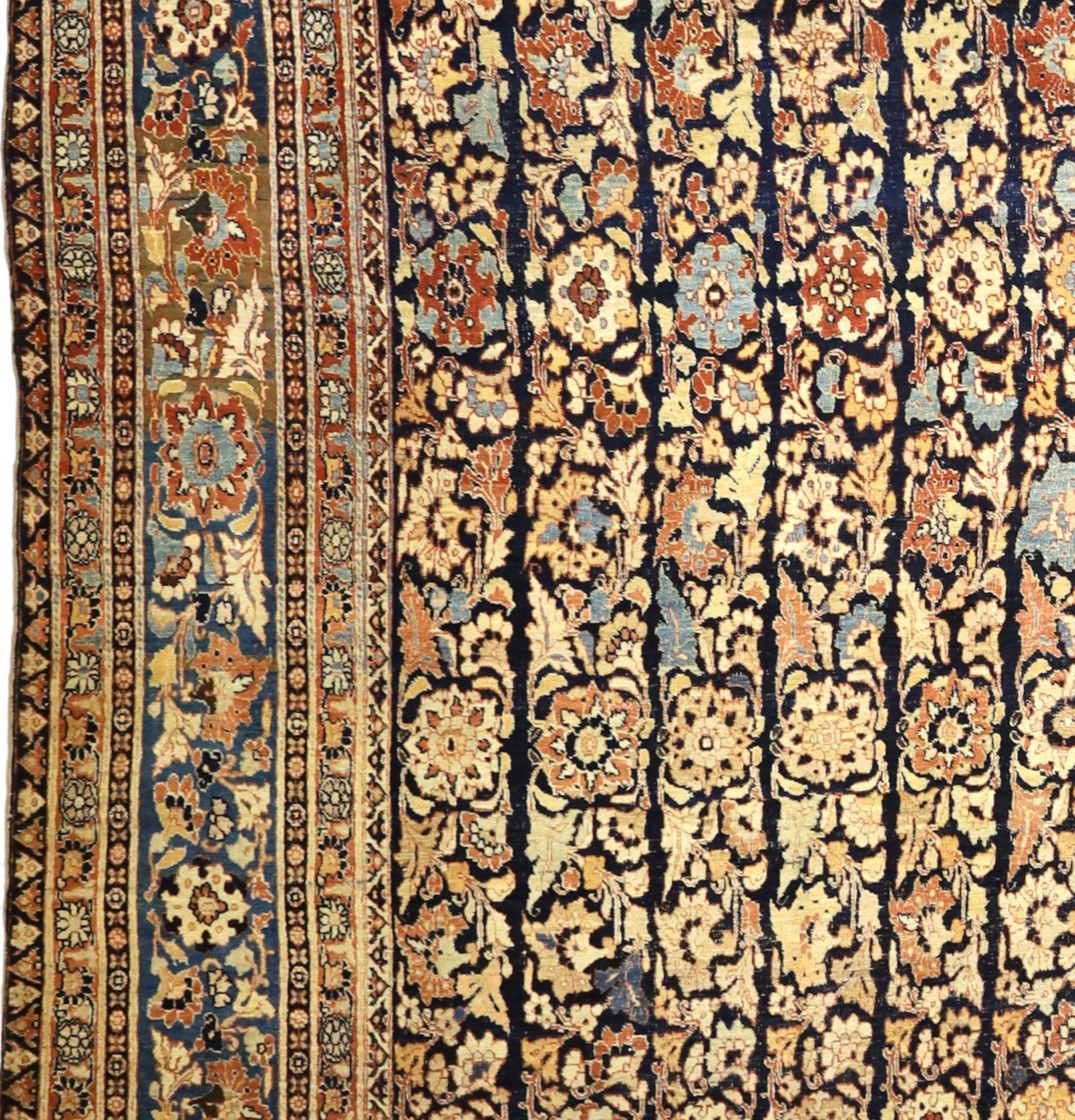 Antike persische Haji Jalili Tabriz Teppich 10'6