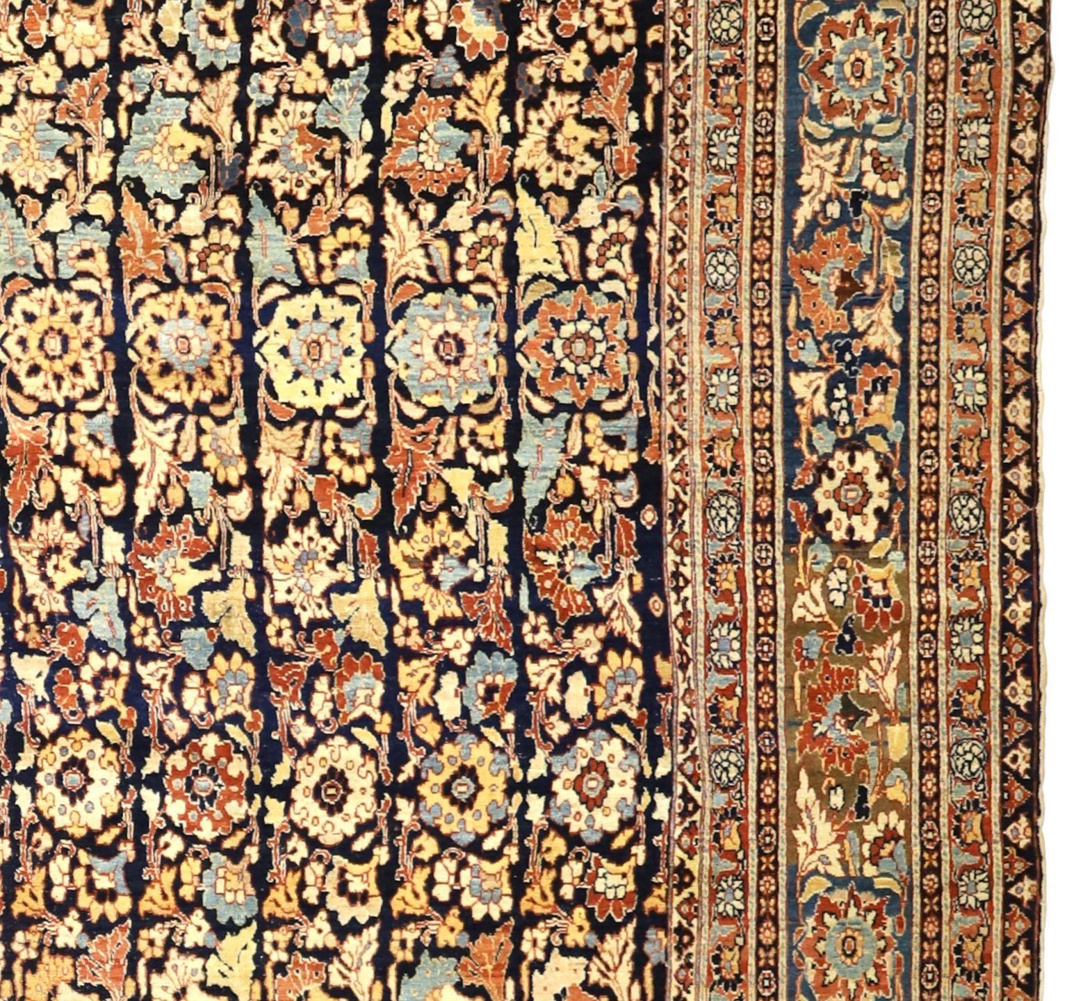 Antike persische Haji Jalili Tabriz Teppich 10'6