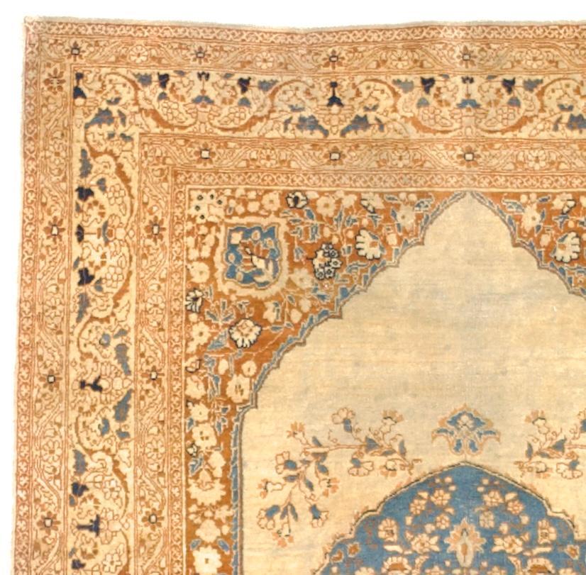 Antike persische Haji Jalili Tabriz Teppich 3'10