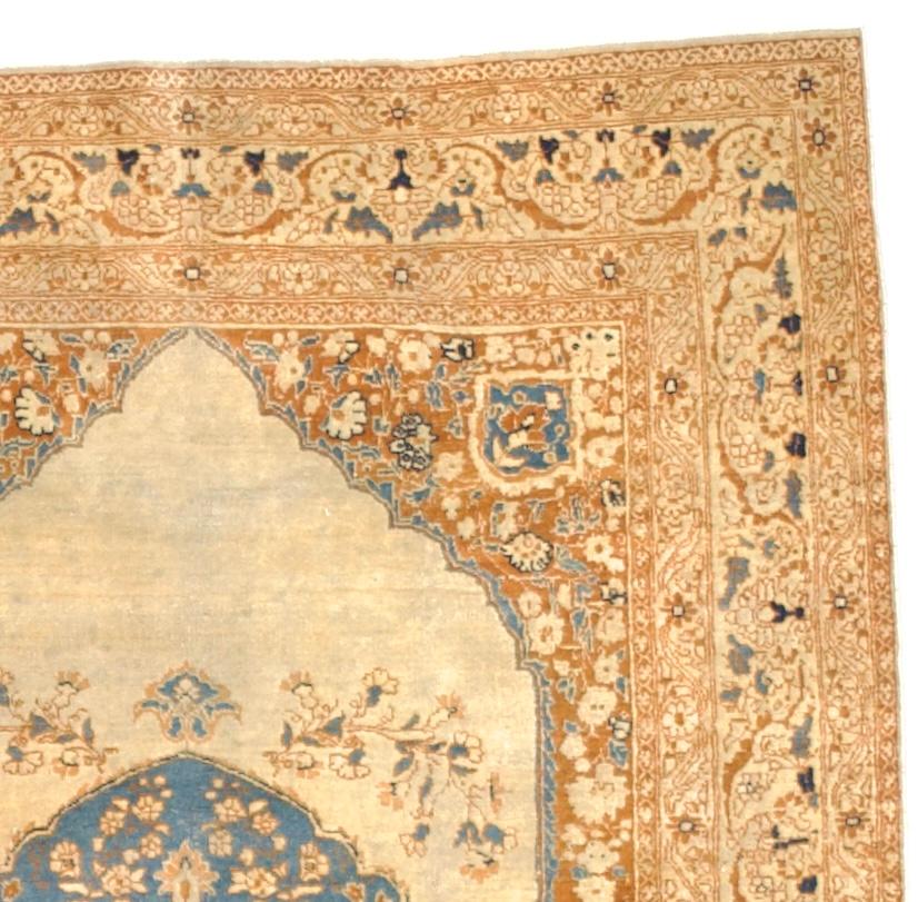 Antike persische Haji Jalili Tabriz Teppich 3'10