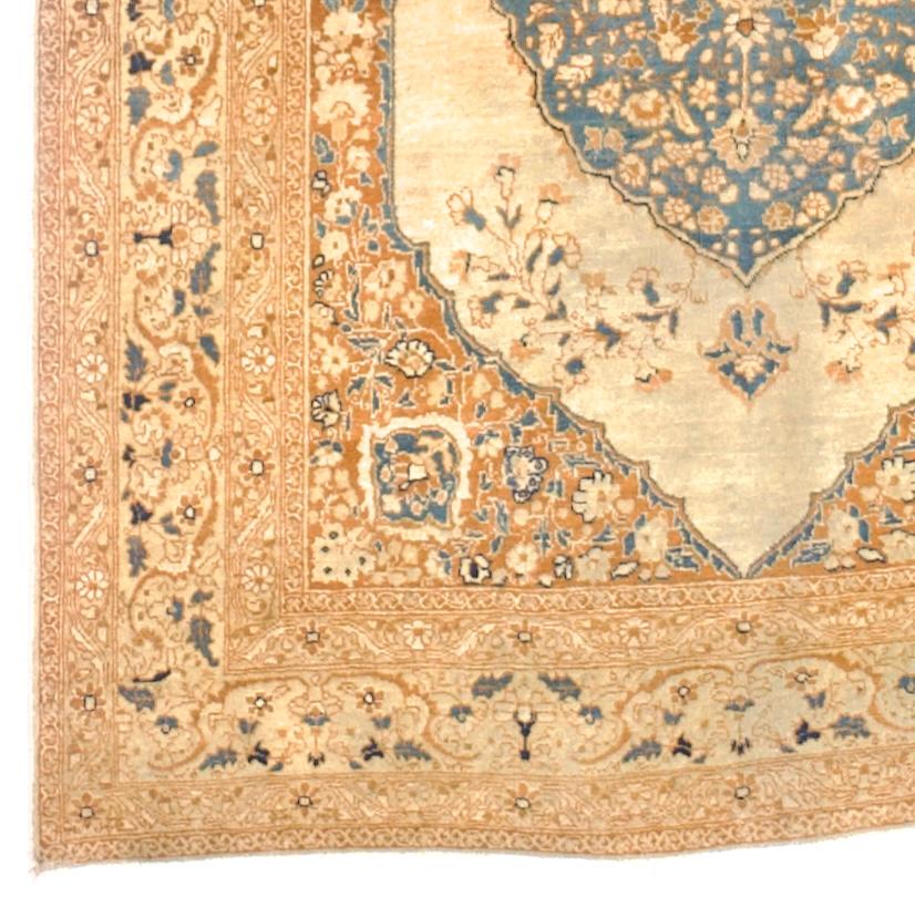 Antike persische Haji Jalili Tabriz Teppich 3'10
