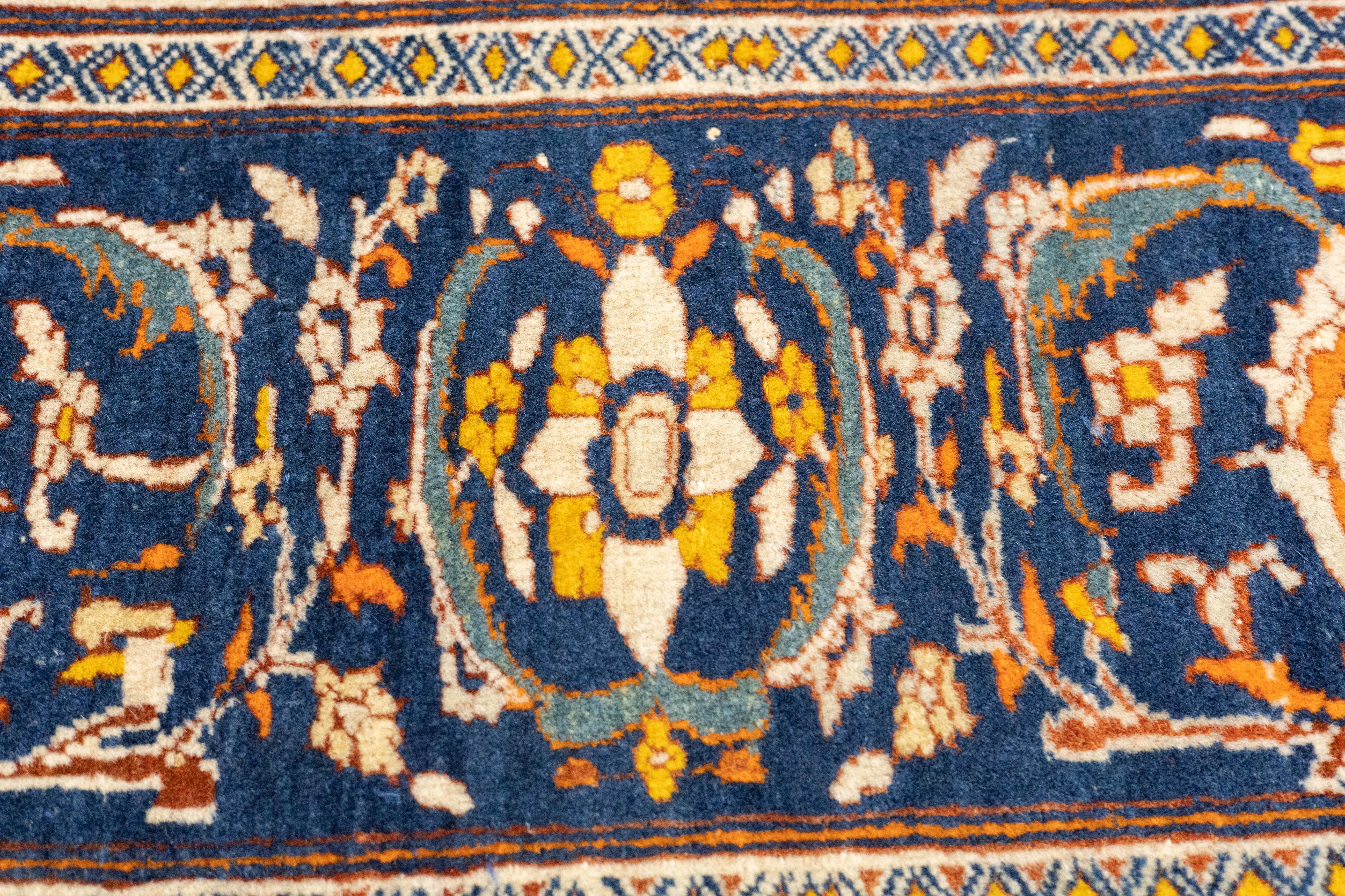Antiker persischer Haji Jalili Täbris-Teppich 4'8'' x 6'0