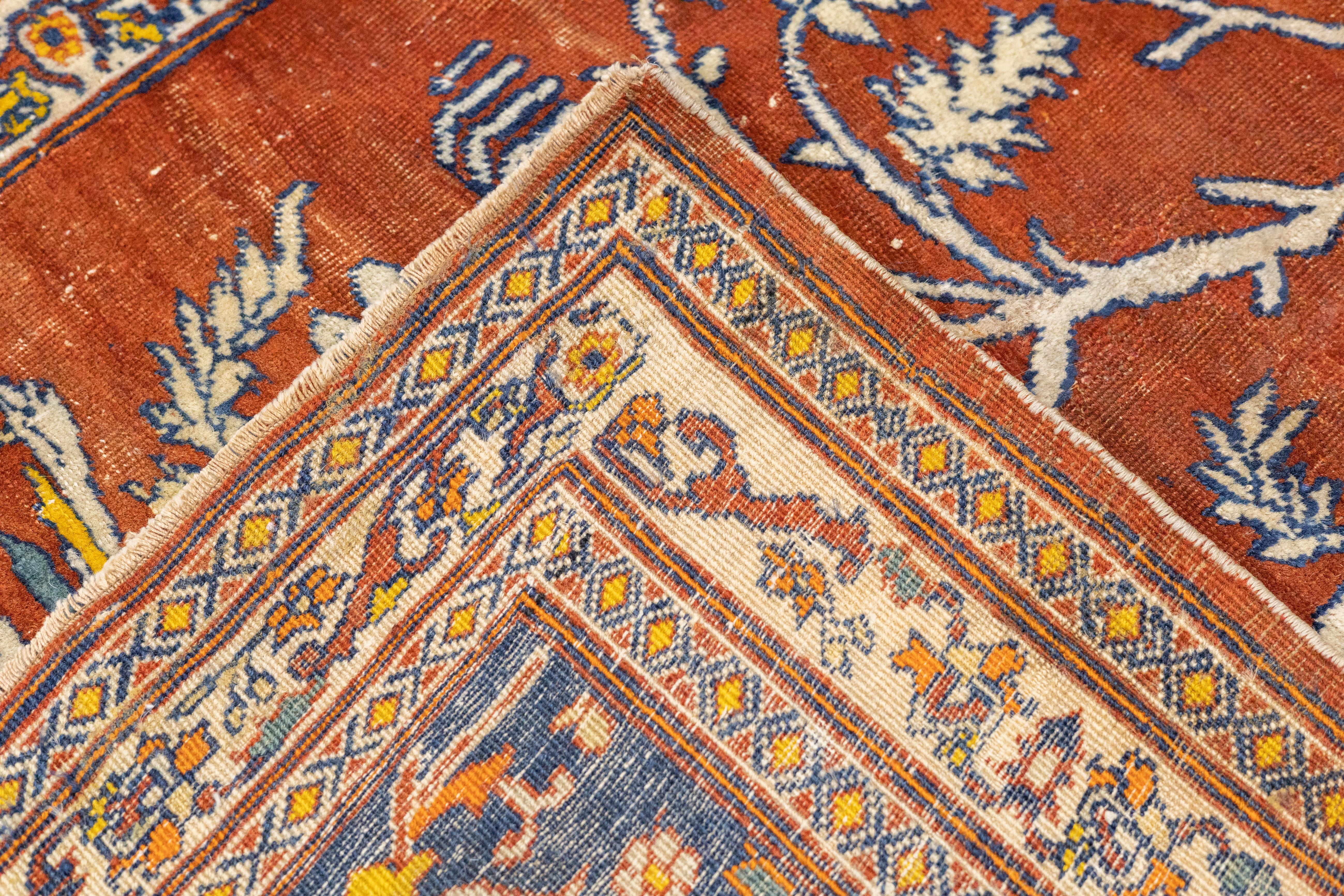 Antiker persischer Haji Jalili Täbris-Teppich 4'8'' x 6'0