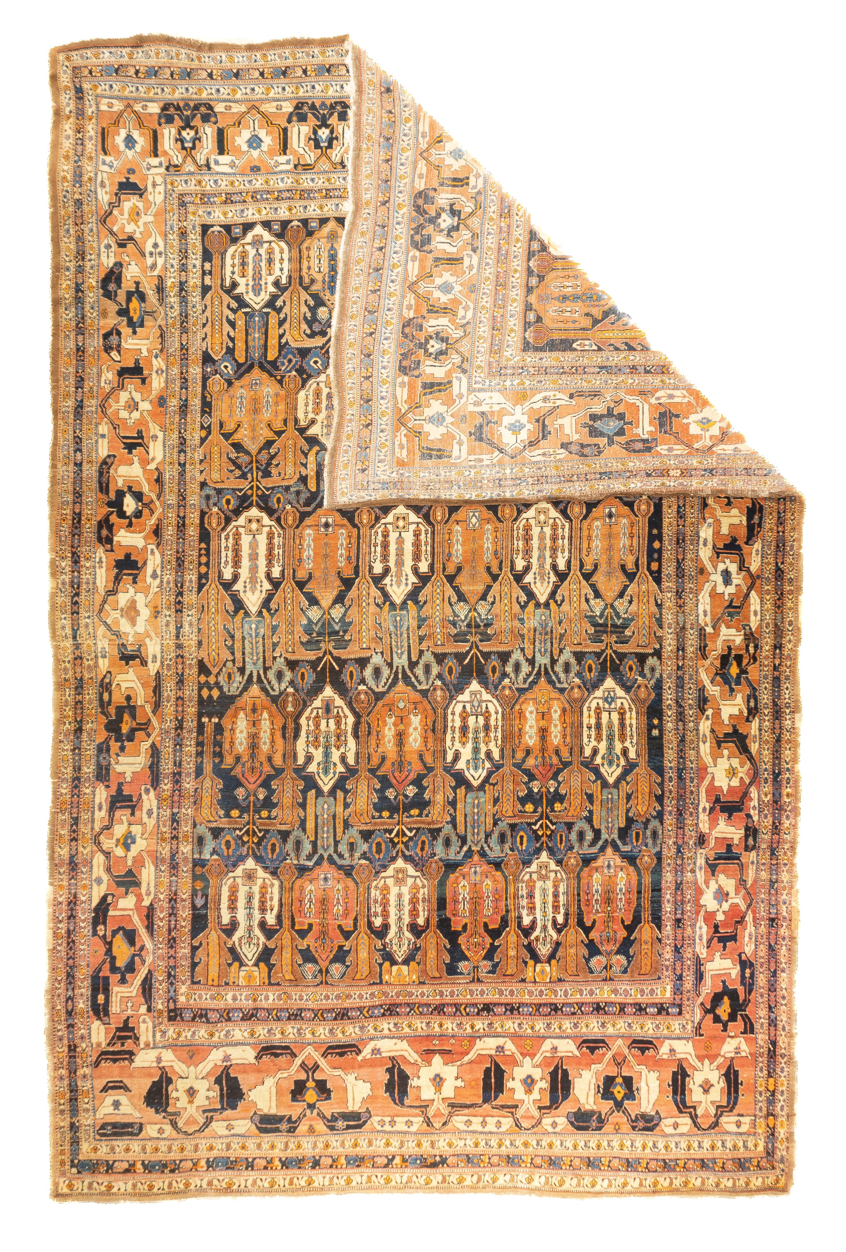 Antike persische Haji Jalili Tabriz Teppich 8'10