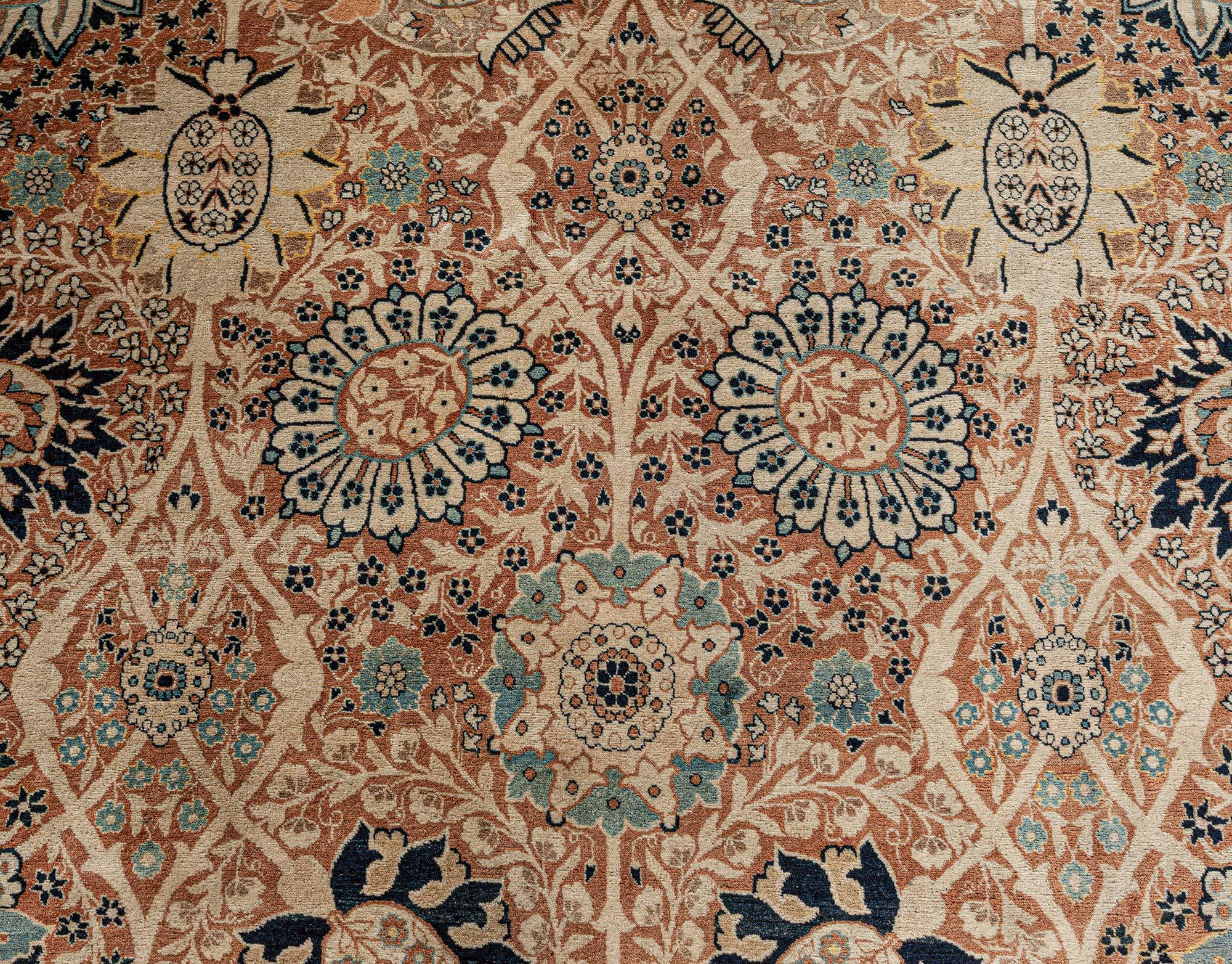 Antiker persischer Haji Jalili Täbriz Teppich
Größe: 15'0