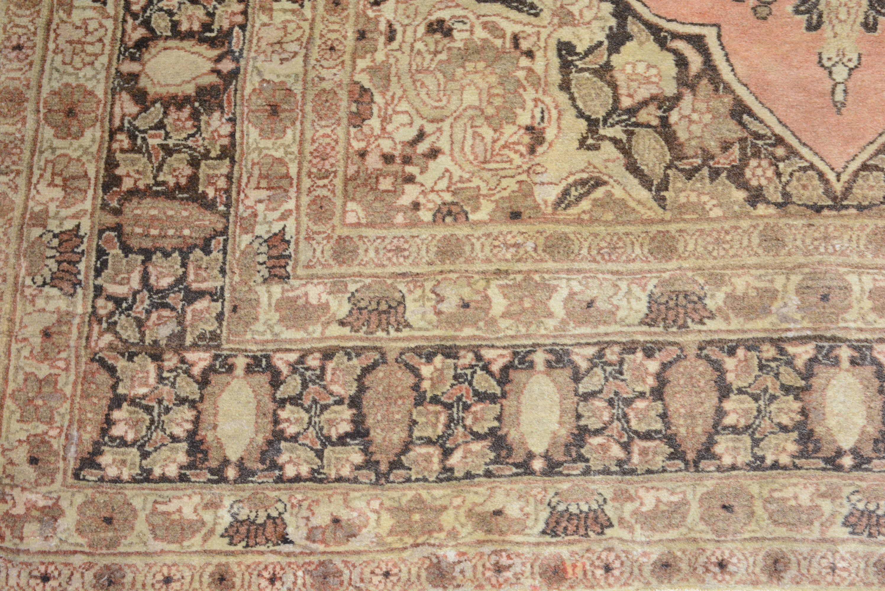 Antique Persian Haji Jalili Tabriz Rug In Excellent Condition For Sale In Closter, NJ
