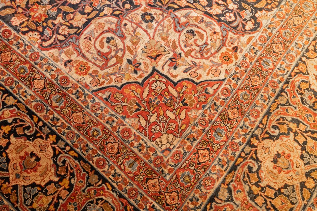 Antique Persian Hajijalili Tabriz Rug 11’0