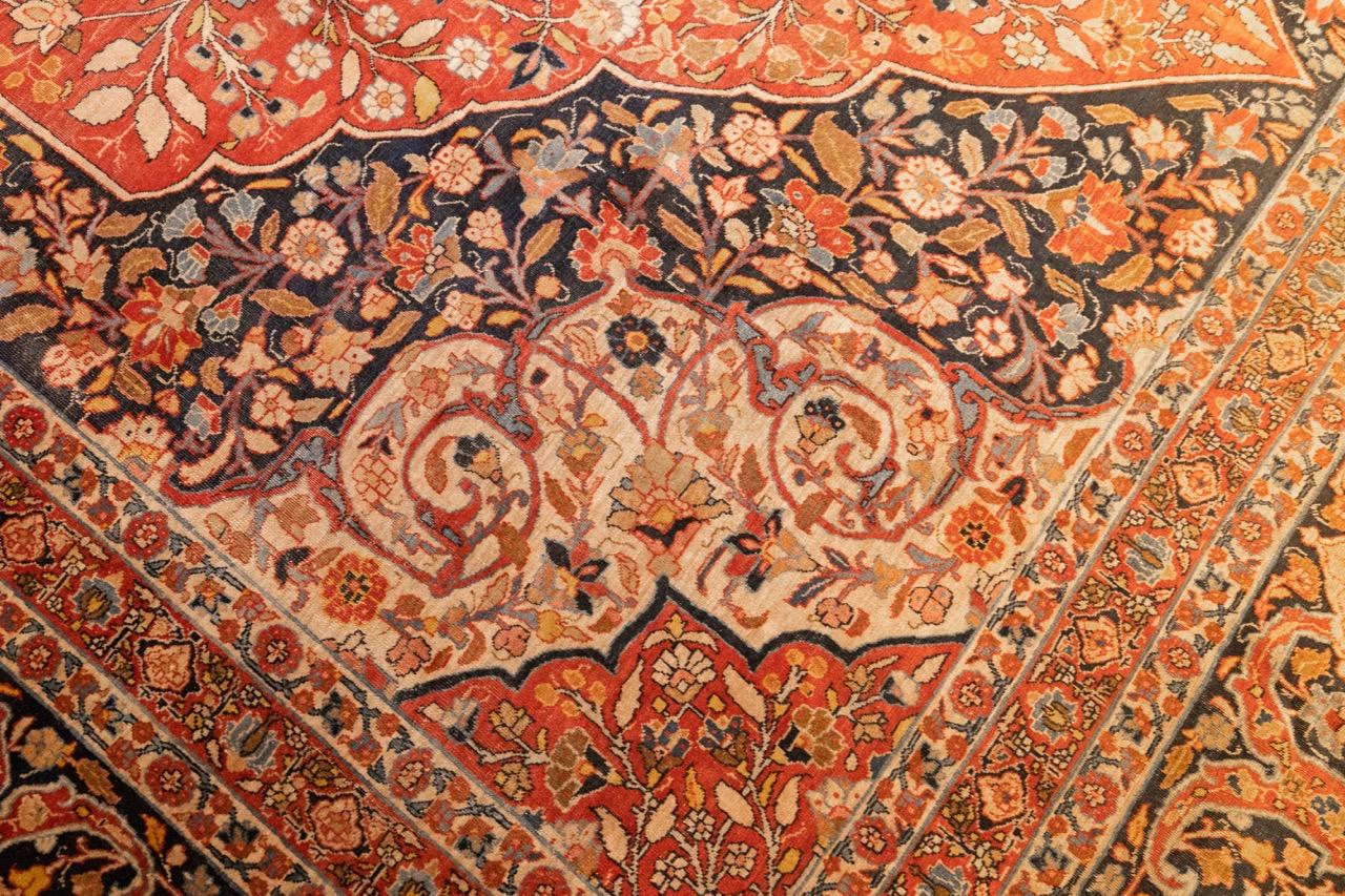 Antique Persian Hajijalili Tabriz Rug 11’0