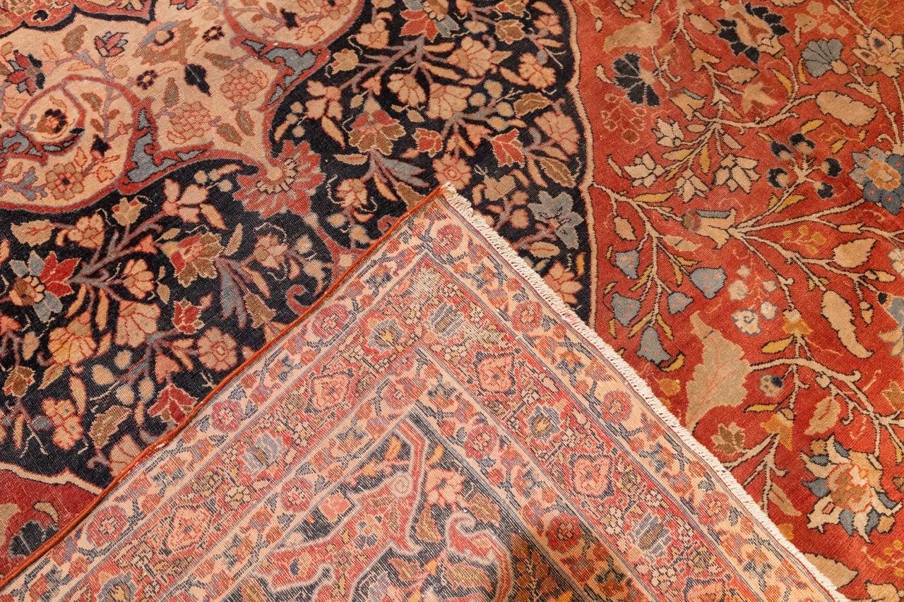 19th Century Antique Persian Hajijalili Tabriz Rug 11’0