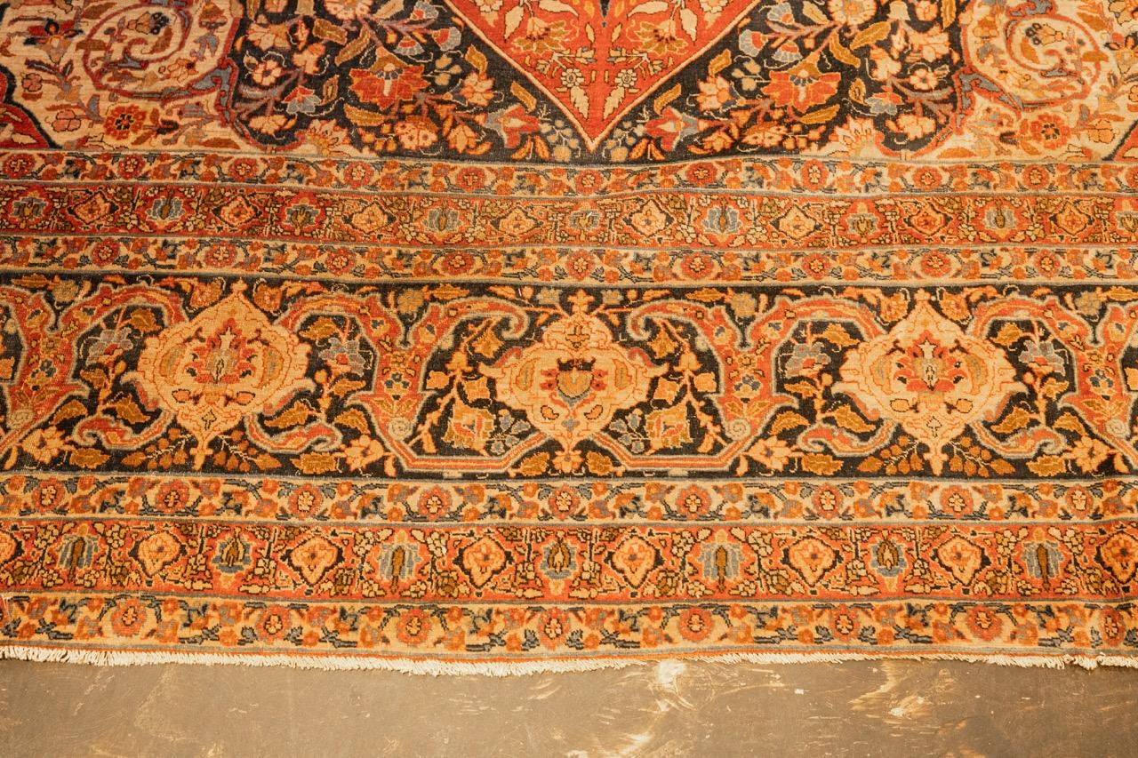 Antique Persian Hajijalili Tabriz Rug 11’0