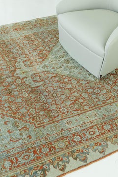 Antique Persian Halvai Bidjar Herati Design