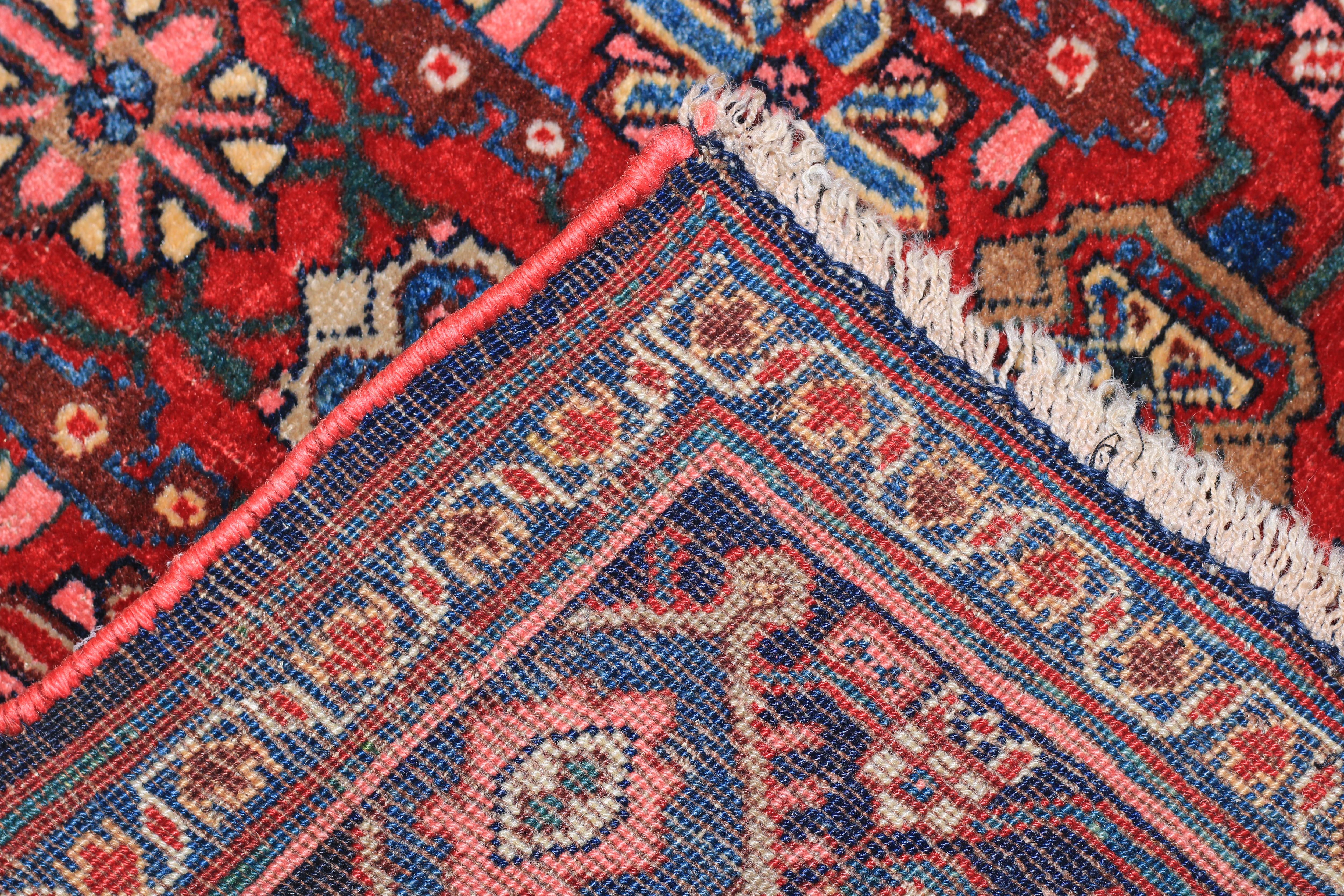Antique Persian Halvai Bidjar Rug 4’10