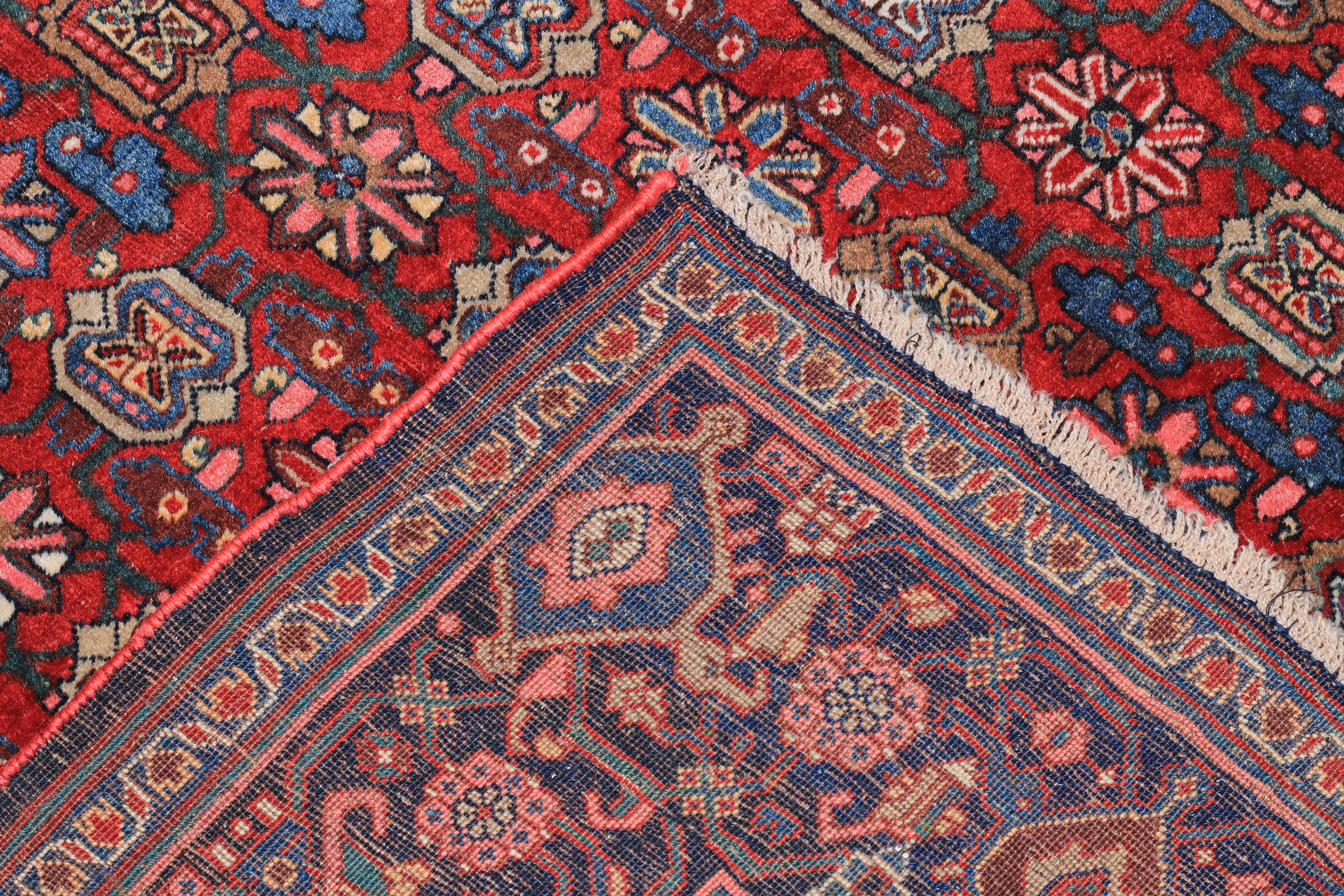 Antique Persian Halvai Bidjar Rug 4’10