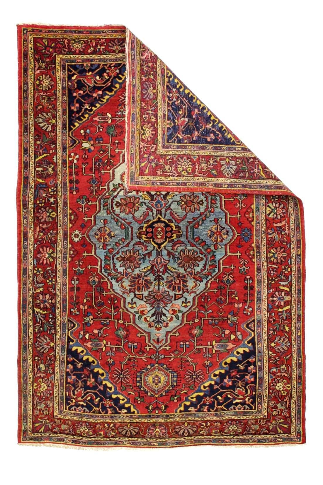 Alfombra Persa Antigua Halvai Bidjar 4'9