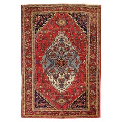 Alfombra Persa Antigua Halvai Bidjar 4'9" x 7'1