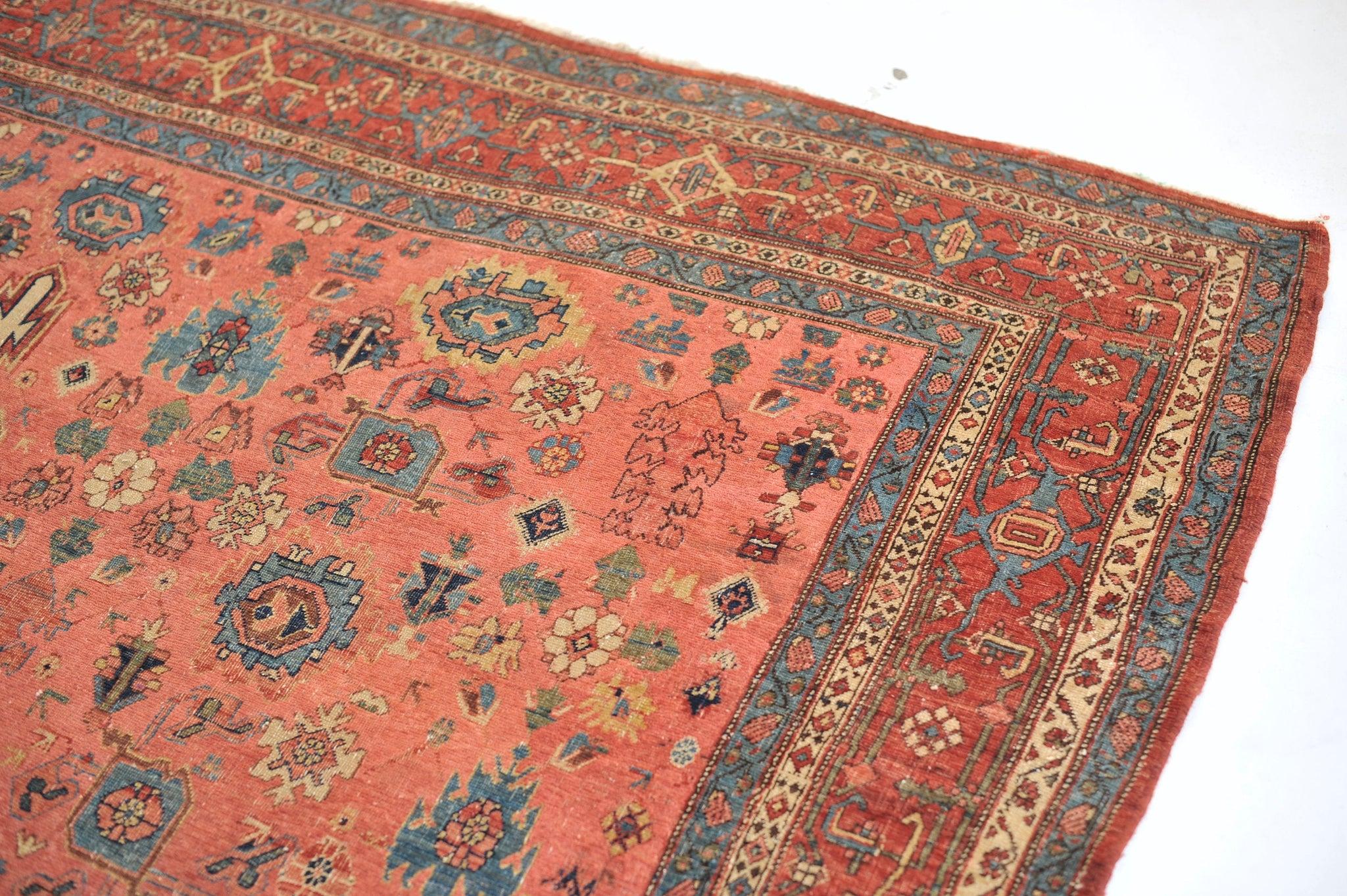 Antiker persischer Halvai Bidjar-Teppich aus Persien, um 1895 (Handgeknüpft) im Angebot