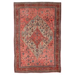 Alfombra persa antigua Halvai Bidjar, c. 1895