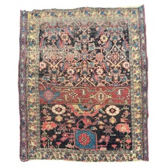 Antigua alfombra persa Halvai Bidjar Sampler o "Wagireh", c. 1900