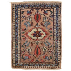Antique Persian Hamadan Accent Rug with Traditional Style