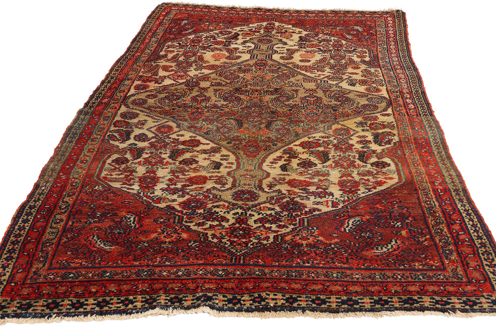 Modern Antique Persian Hamadan Carpet For Sale