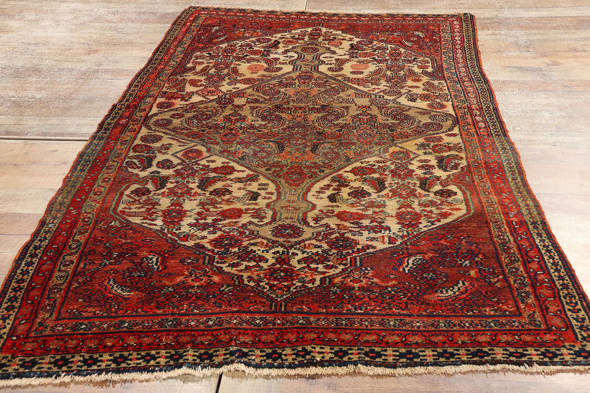 Antiker persischer Hamadan-Teppich (Wolle) im Angebot