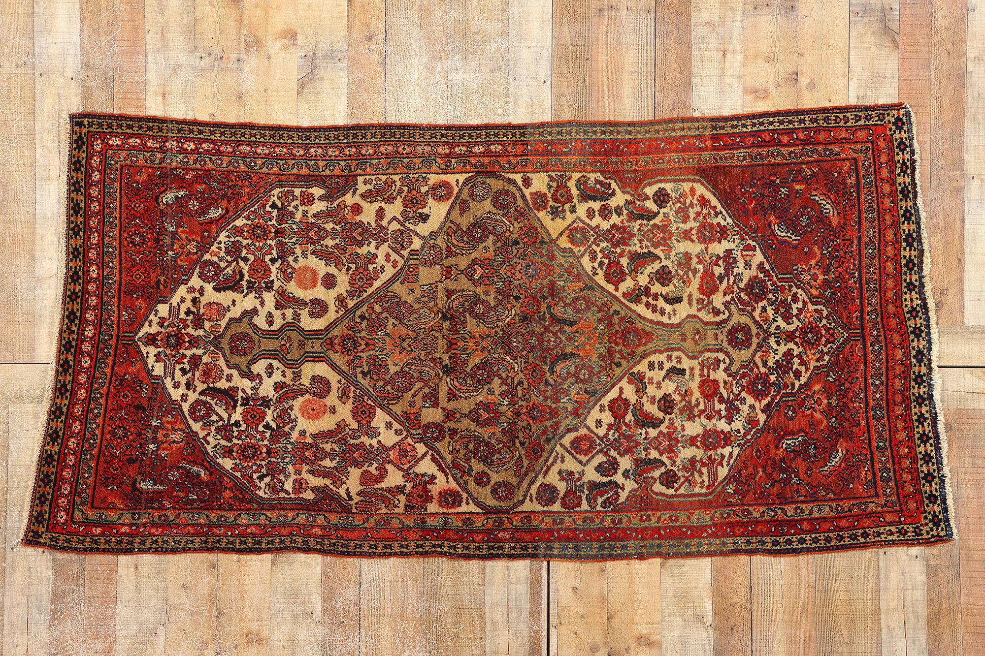 Antique Persian Hamadan Carpet For Sale 2