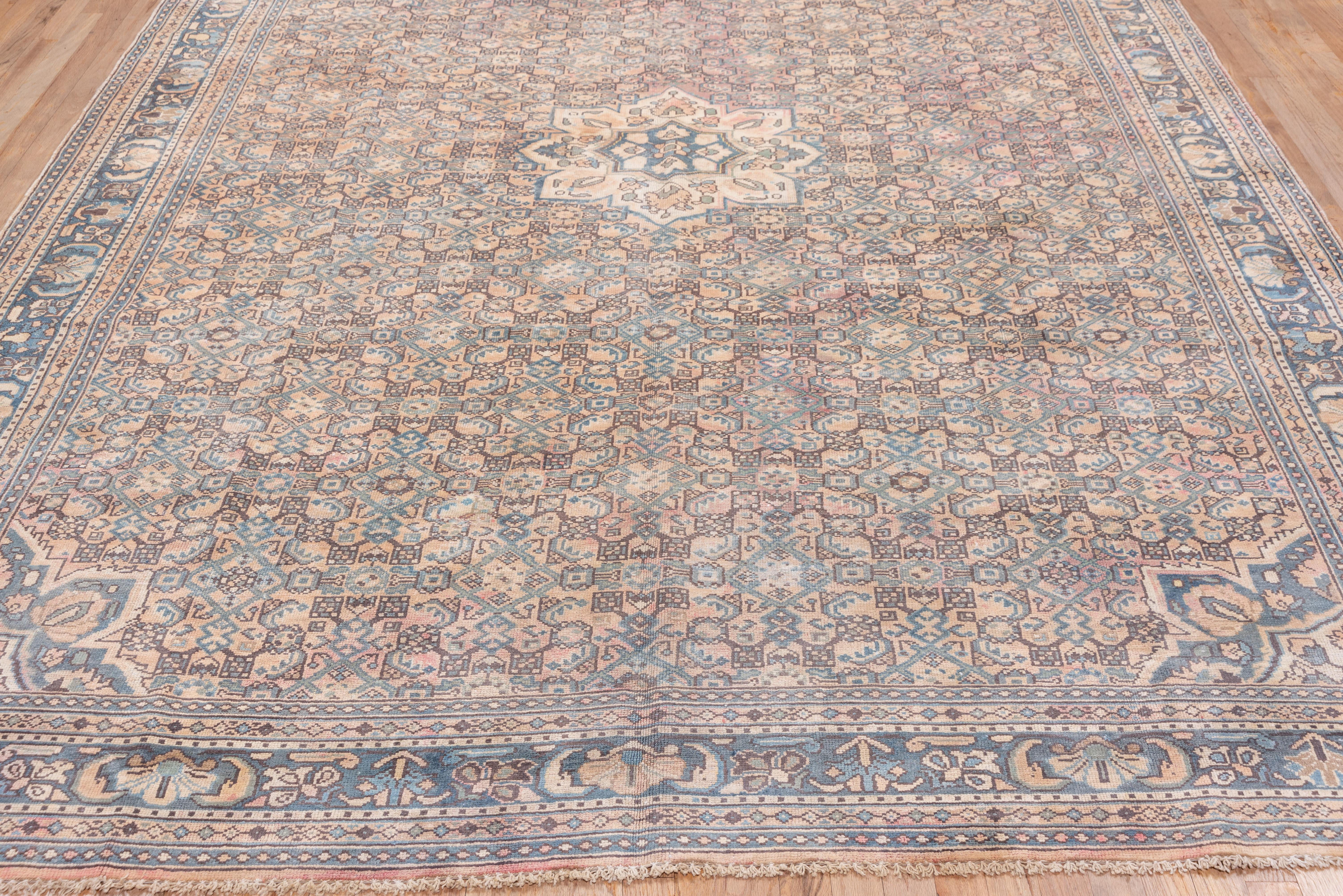 Early 20th Century Antique Persian Hamadan Carpet, Soft Colors, circa 1920s