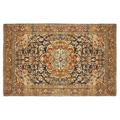 Tapis persan ancien de Hamadan Oriental, de petite taille, avec médaillon central