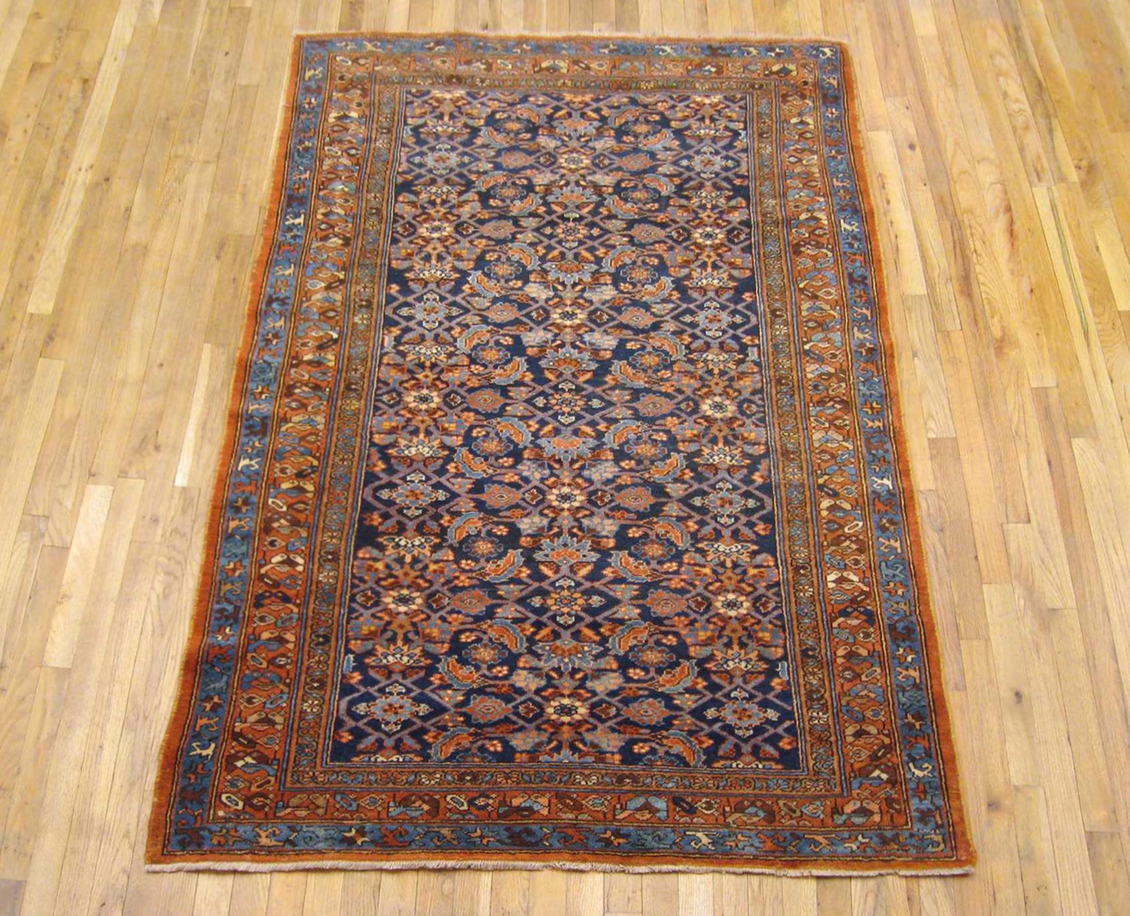 Antique Persian Hamadan Oriental rug, Small size

A vintage Persian Hamadan oriental rug in small size, size 6'6