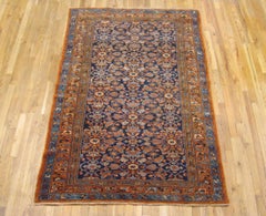 Antique Persian Hamadan Oriental Rug, in Small Size, w/ Herati Design